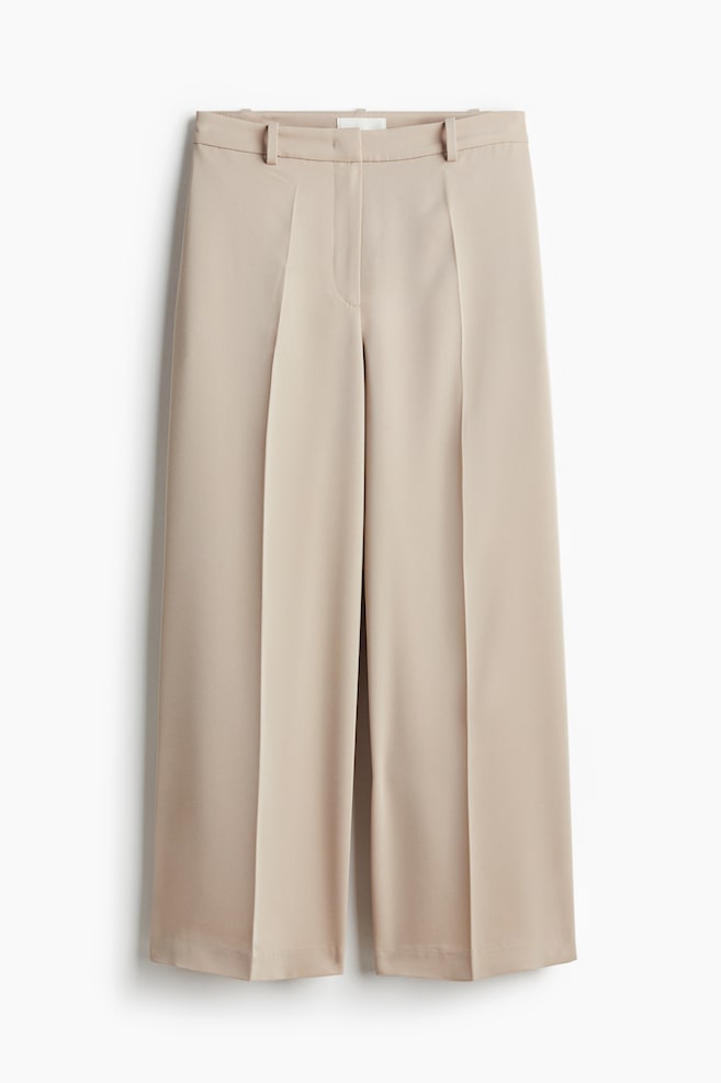 Weite Twillhose - Beige - 1