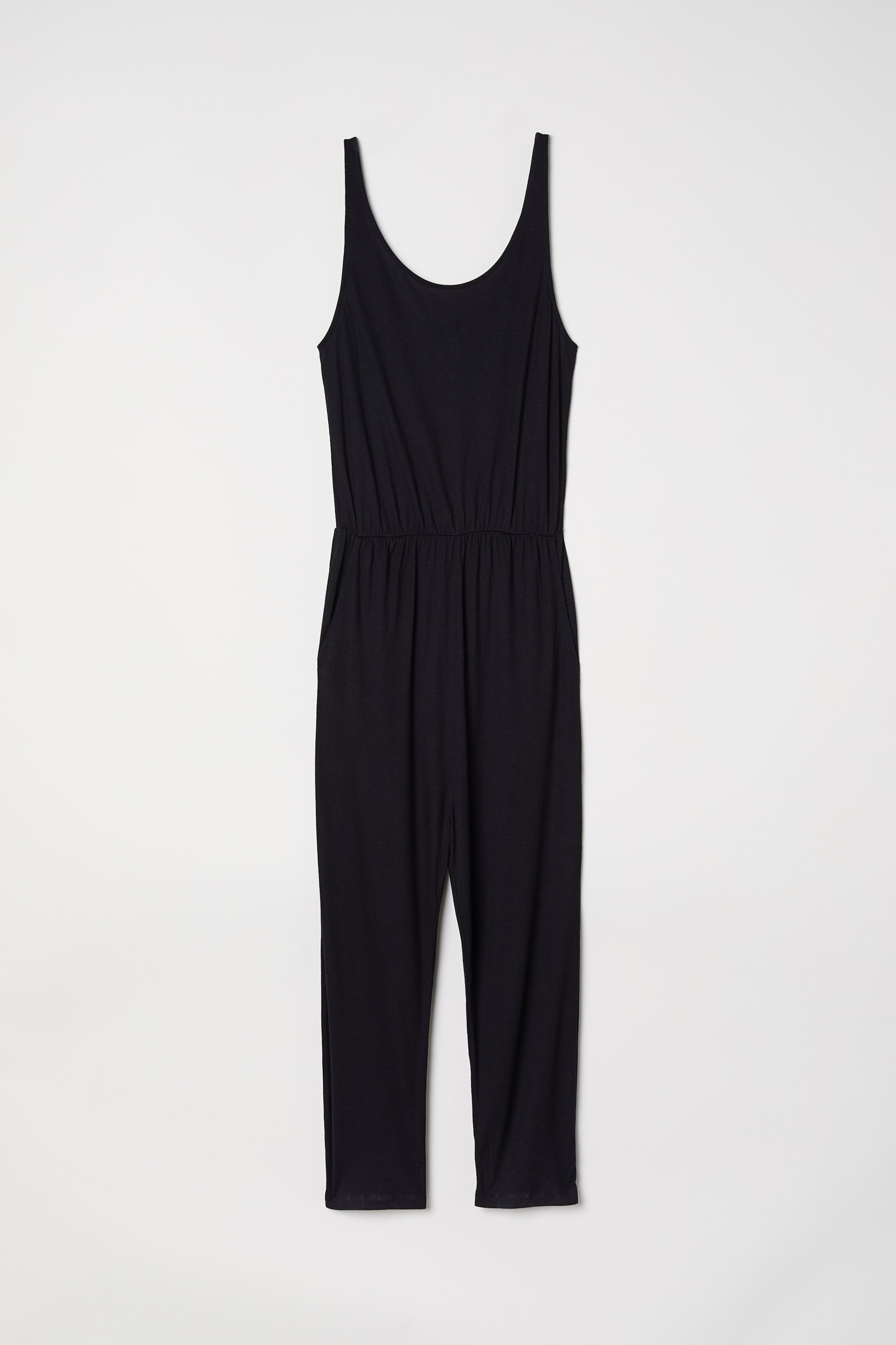 Sleeveless jumpsuit - Sleeveless - Long - Black - Ladies | H&M GB