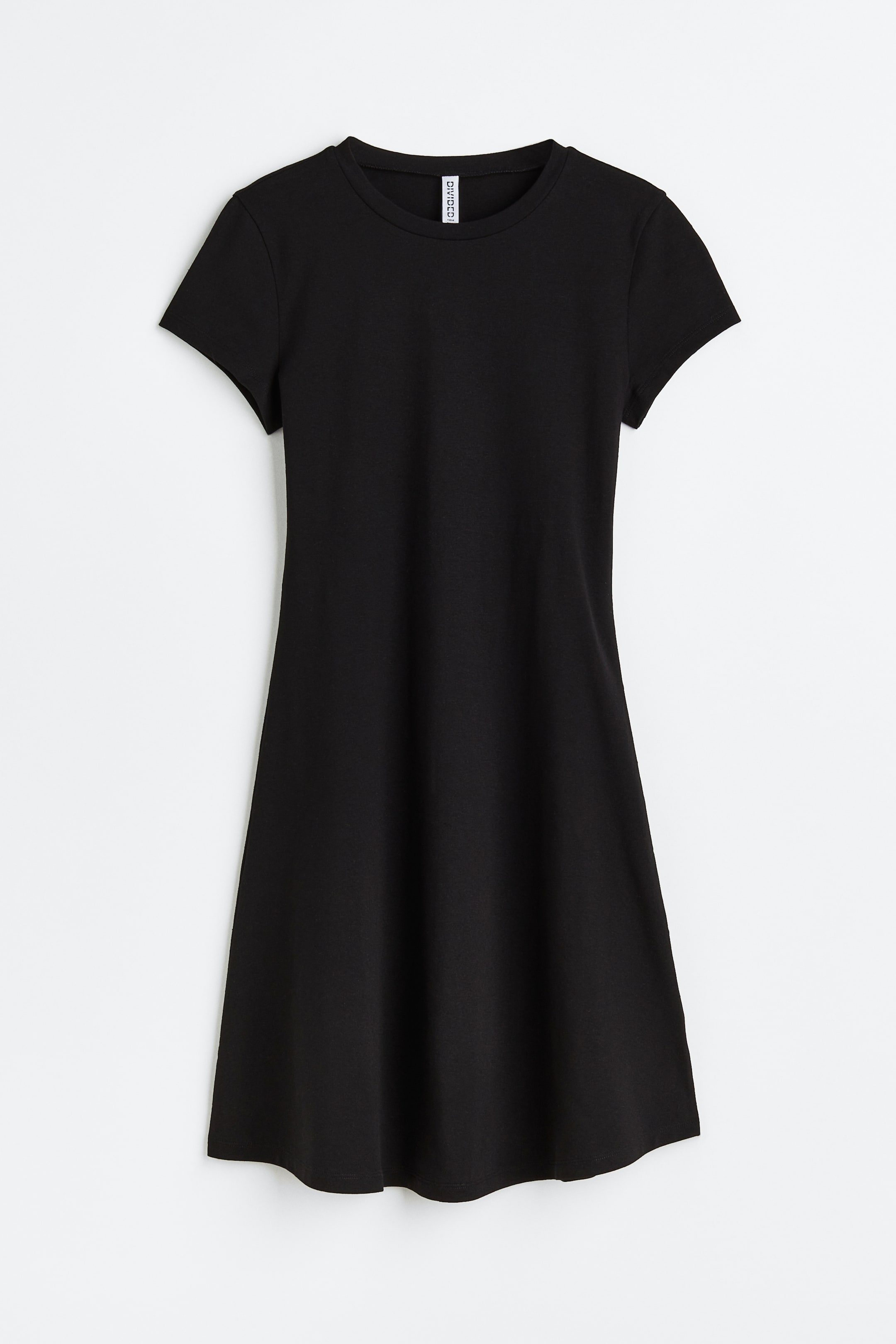 View larger image: Flared-skirt jersey dress - Black - Ladies | H&M IN 1