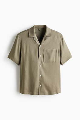 Skjorta i linmix Easy care Regular Fit