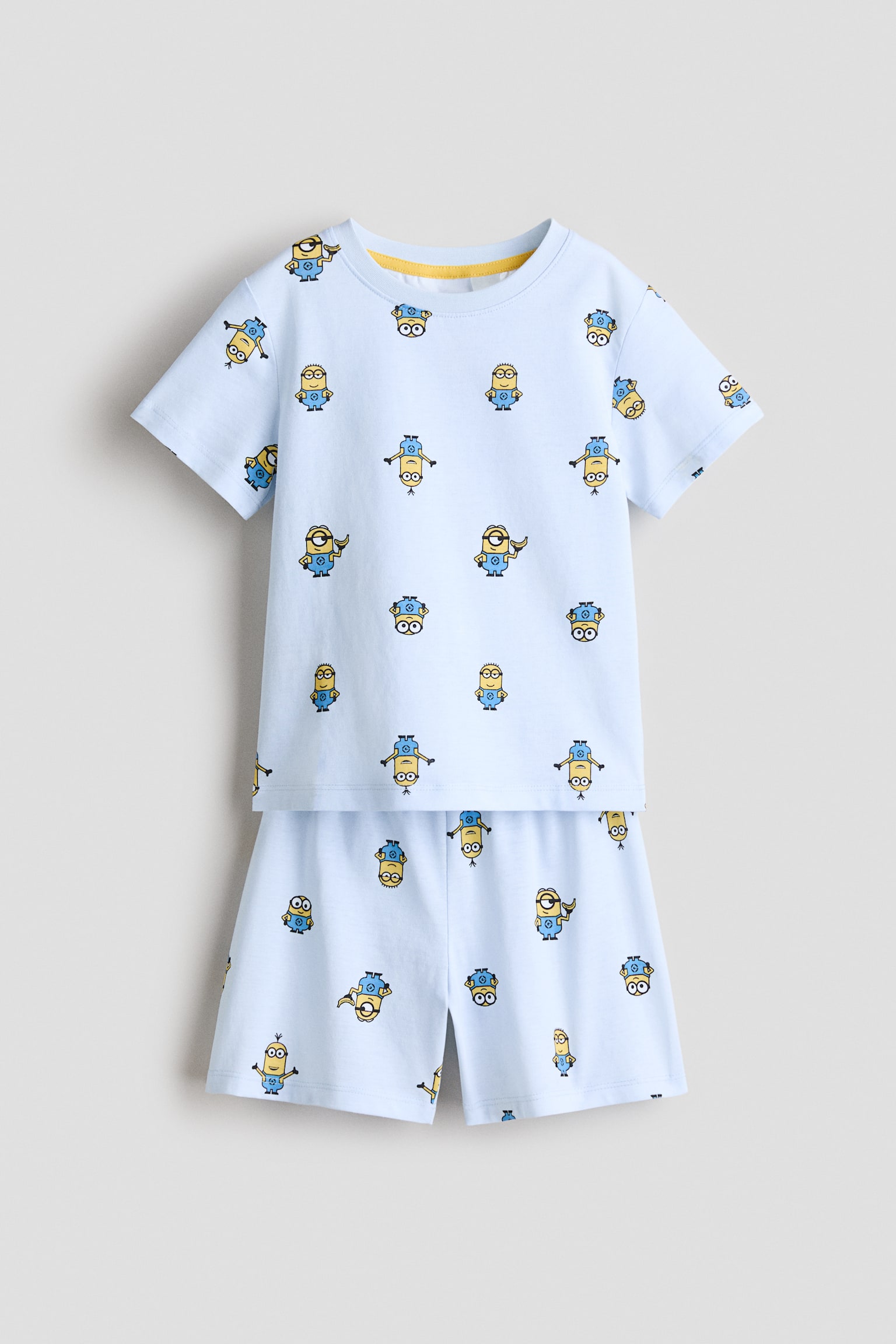 Printed cotton pyjamas - Light blue/Minions/Red/Spider-Man/Blue/Bluey/Light grey marl/Mickey Mouse/Green/Minecraft