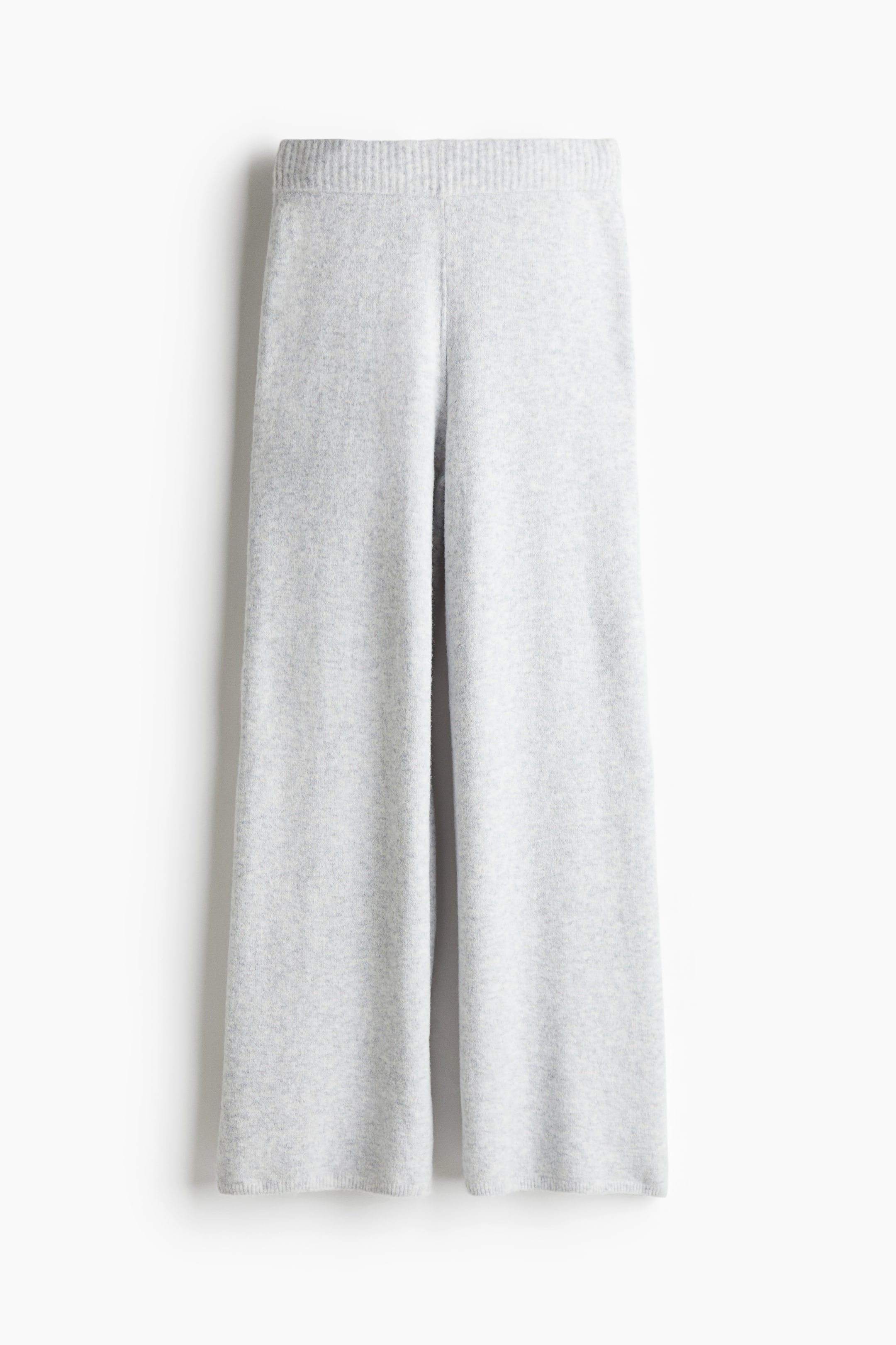 Pantalon en maille fine - Gris clair chiné - FEMME | H&M BE