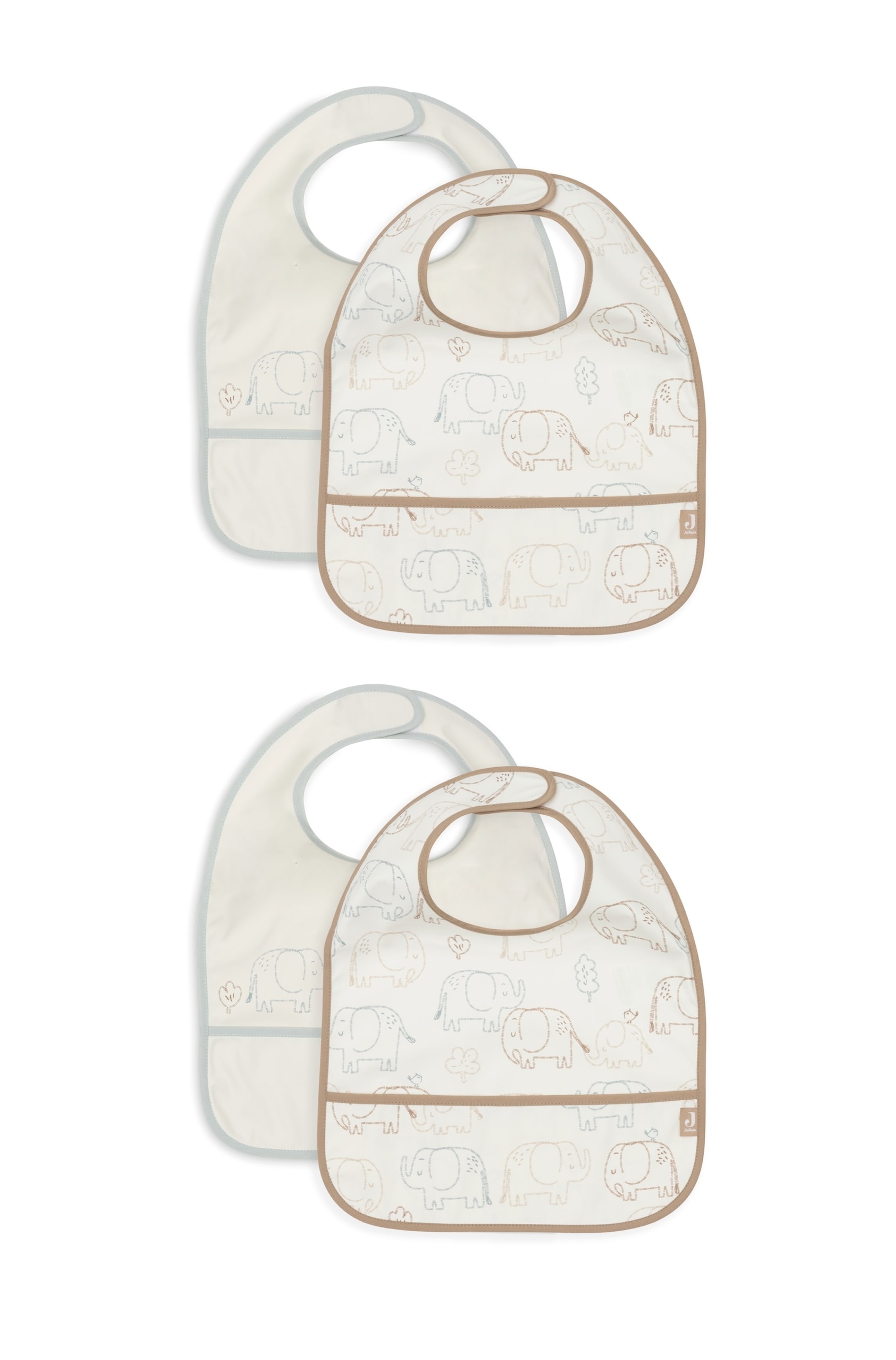 Grotere afbeelding bekijken: Bib Waterproof - 4 Pack - Elephant Tales - Jollein - HOME | H&M BE 2