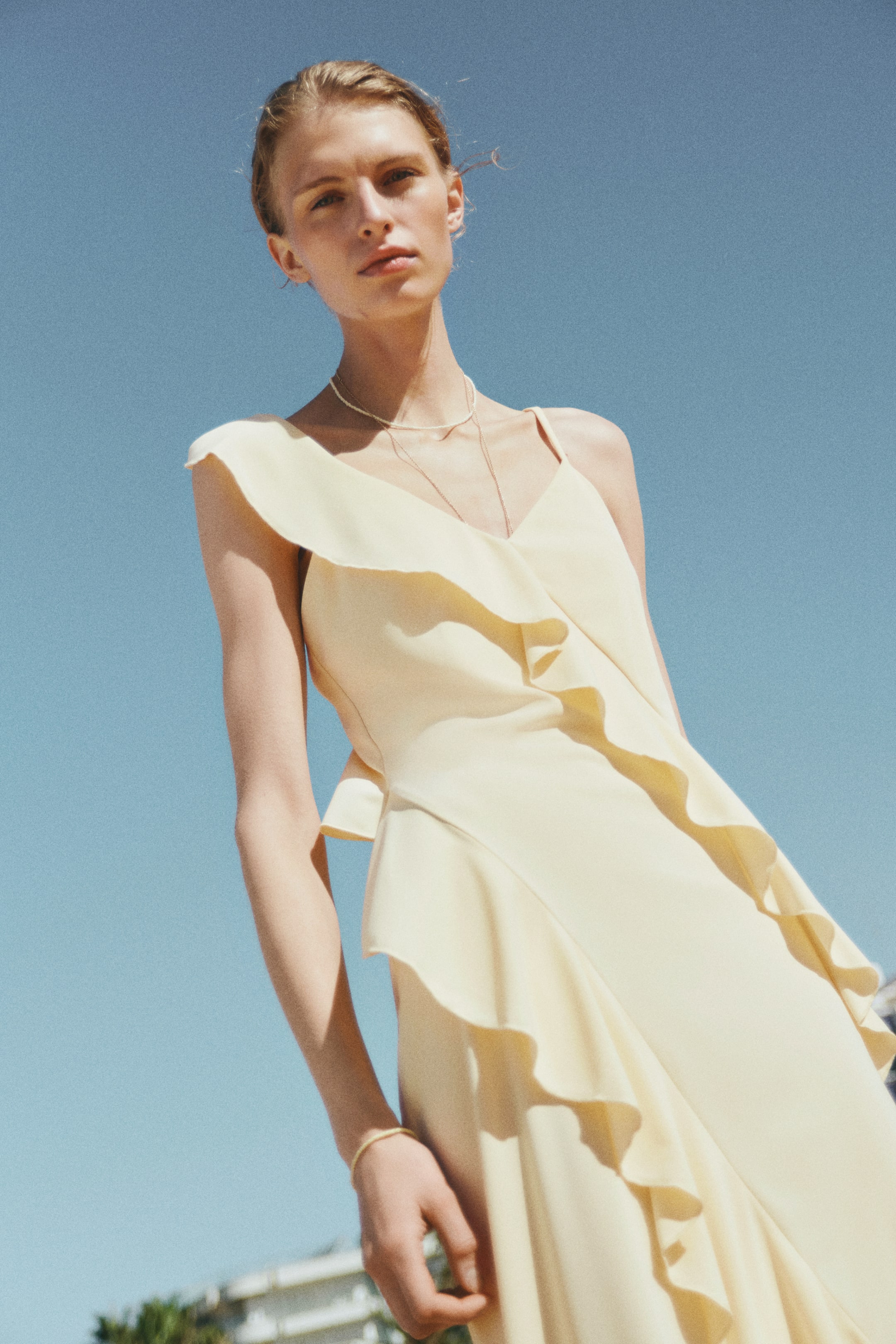 Flounced Jersey Dress