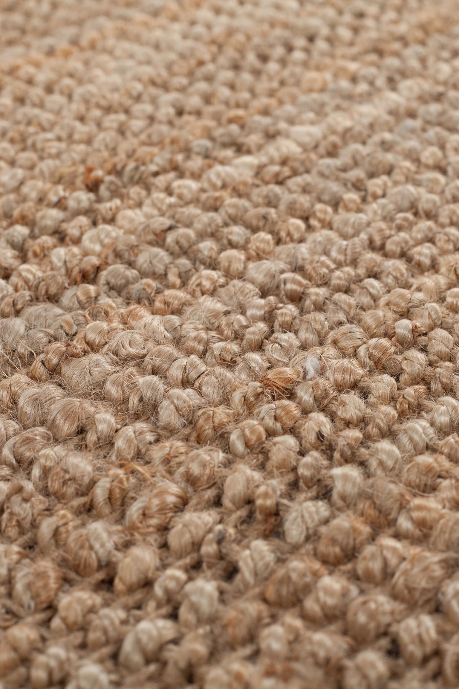 Tapis De Couloir Neutre En Jute Bouclé - Brun - 3