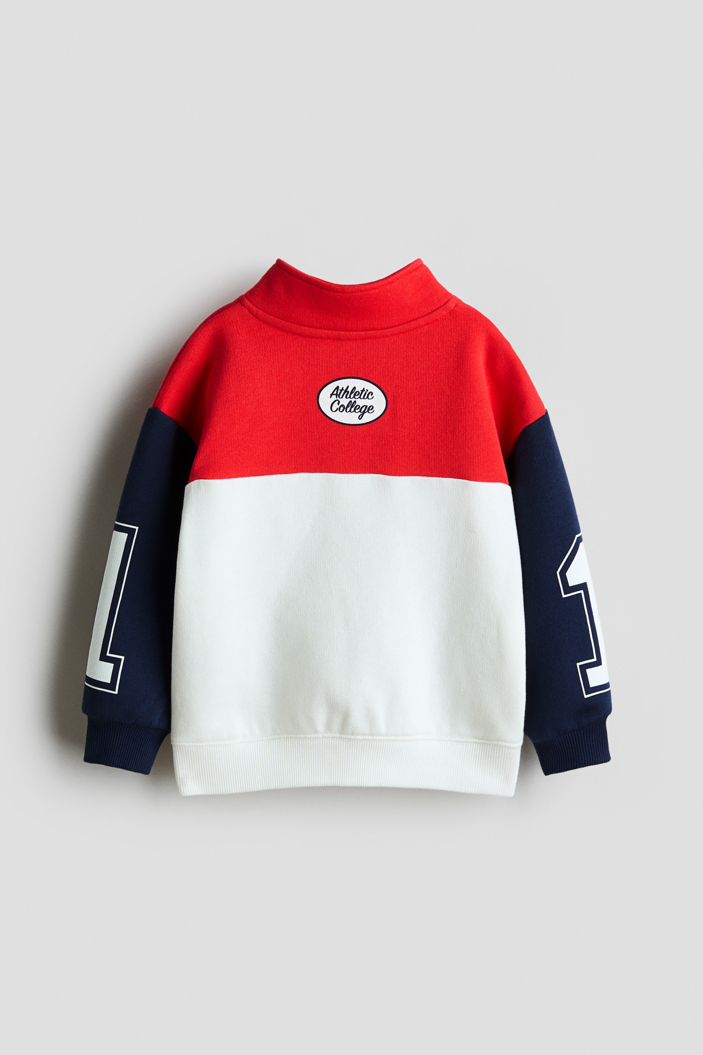 White/02 Printed zip-top sweatshirt for kids | H&M
