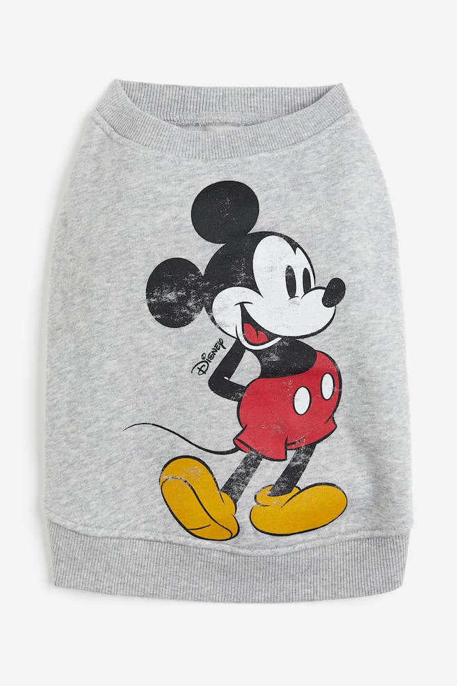 Embroidery-detail dog top - Grey marl/Mickey Mouse/White/Mickey Mouse/Dark red/Harvard/Grey marl/Harvard/dc - 3