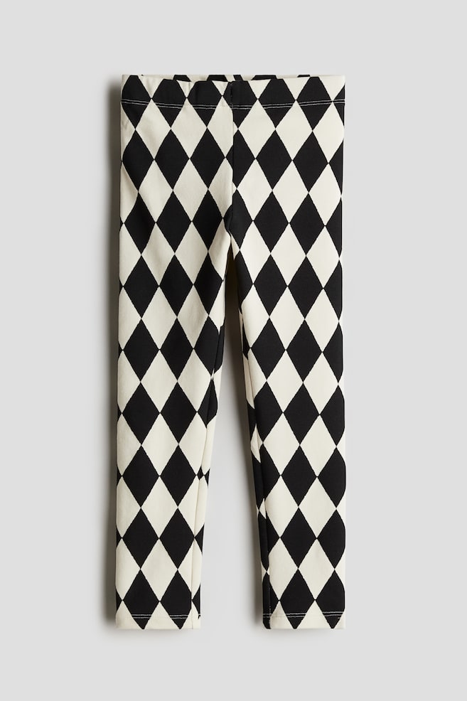 Leggings - White/Harlequin-patterned/Black/Peach/Harlequin-patterned/Black/Hearts/Black/Leopard print/Blue/Cream/Teddy bears - 1