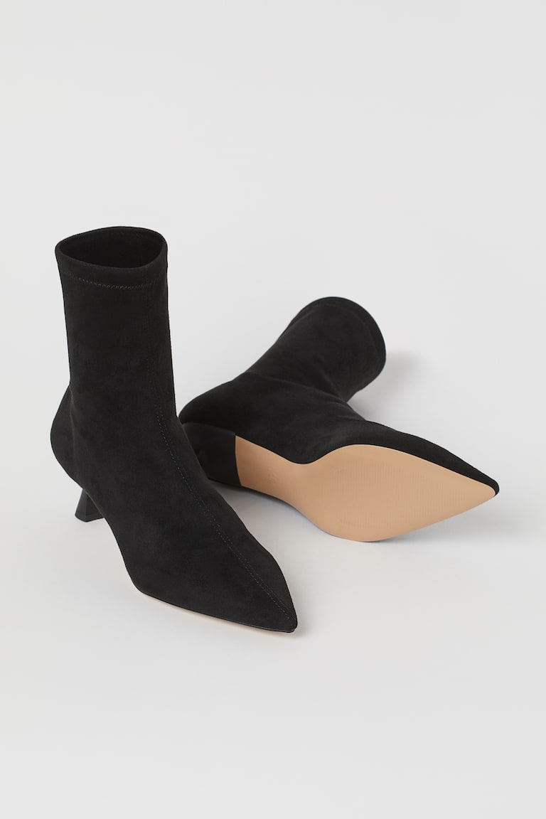 Kitten-heel ankle boots