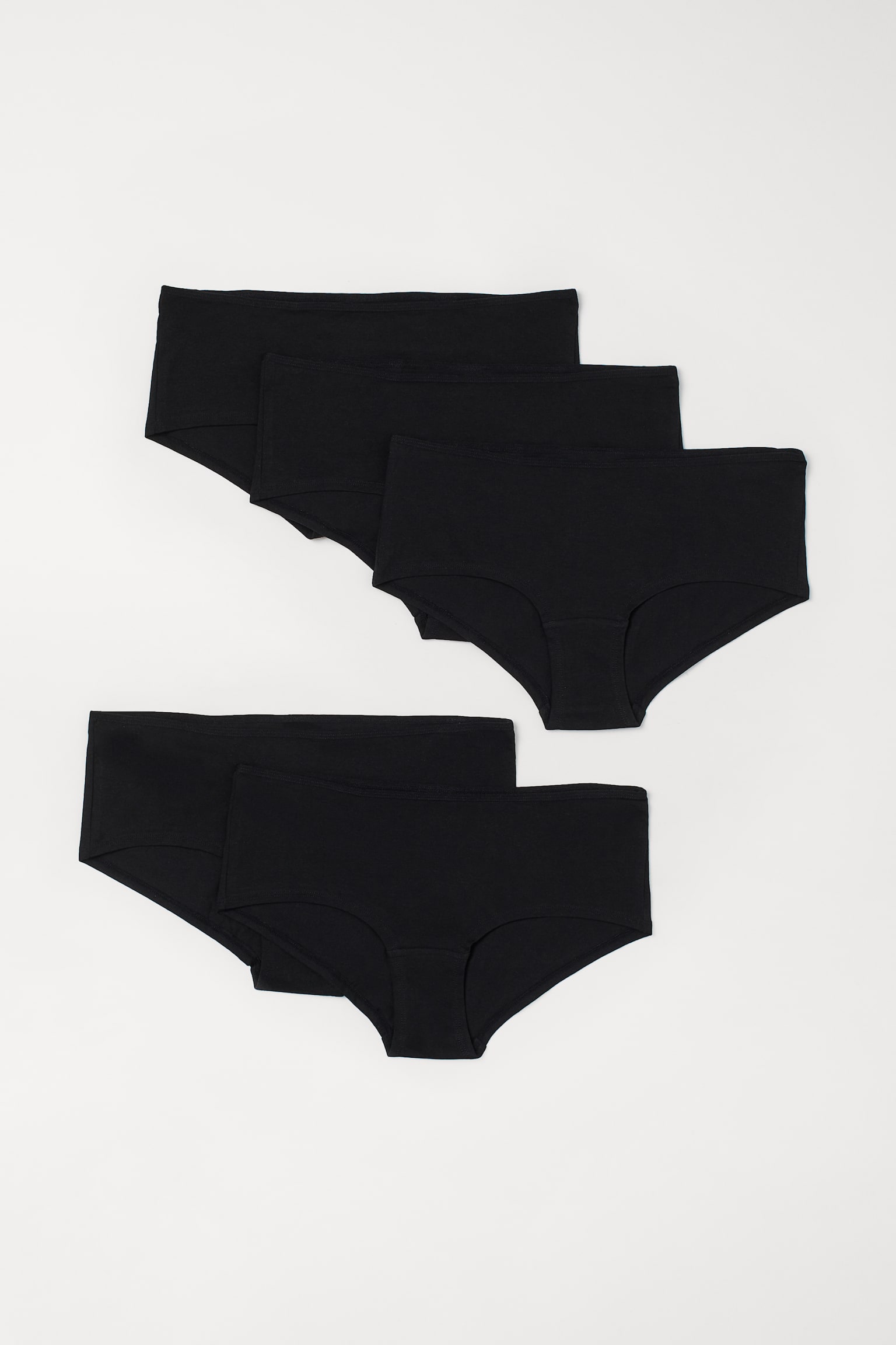 5-pack Briefs - Black/Black/Grey marle/White - 1