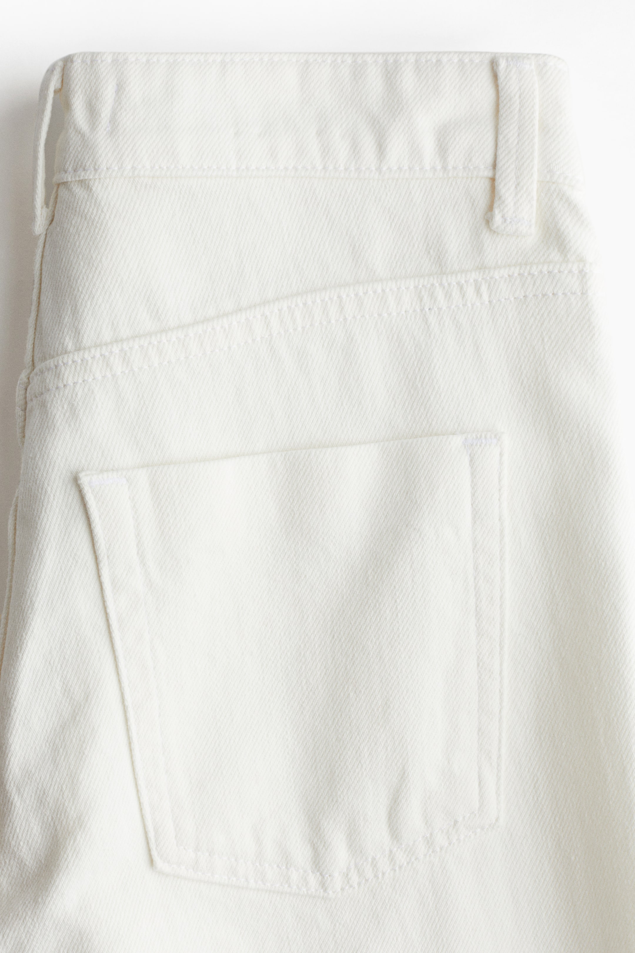 拡大画像を表示: Wide High Jeans - ホワイト - レディース | H&M JP 7