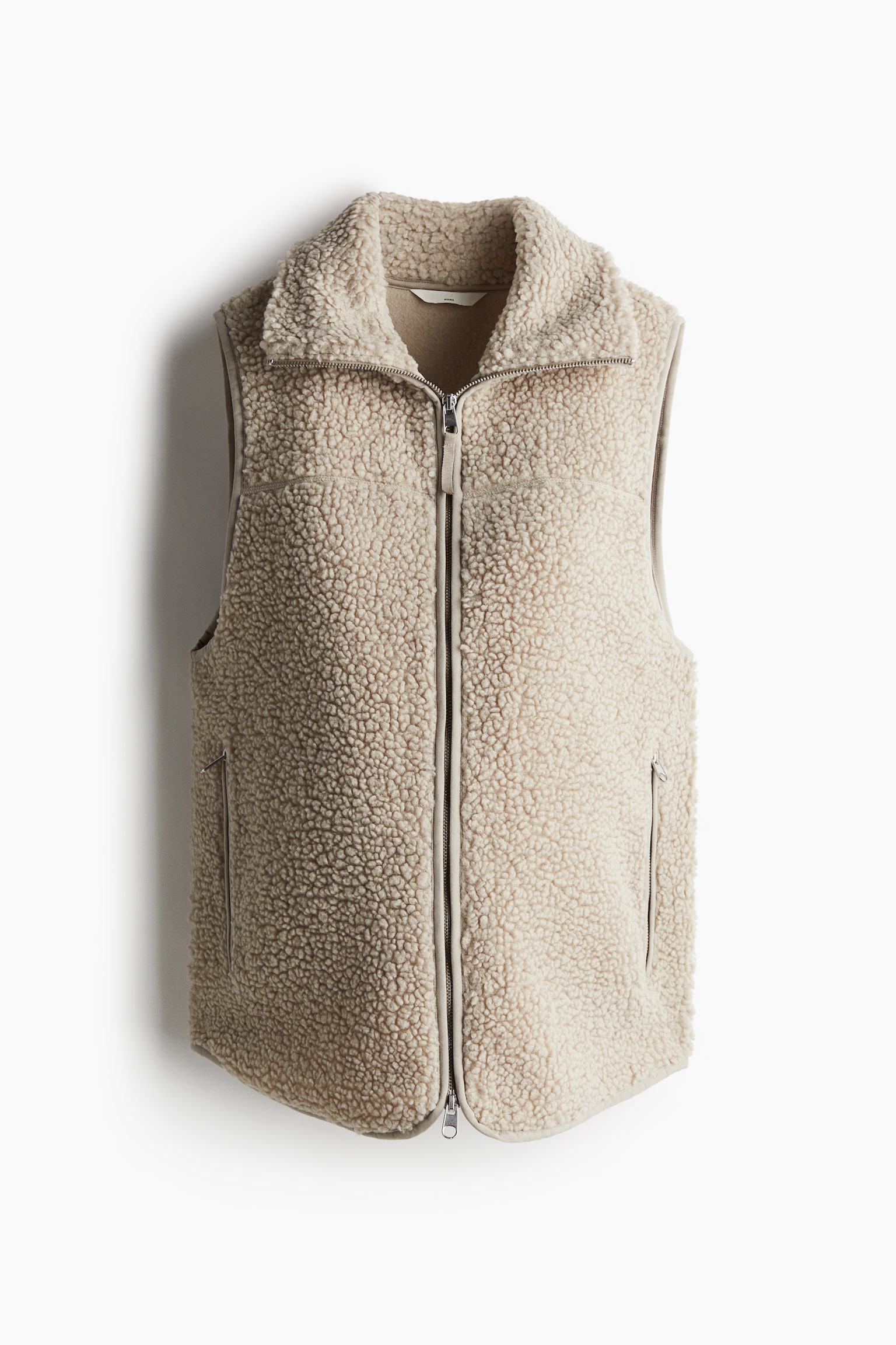 MAMA Before & After Babywearing teddy gilet - Light beige - 6