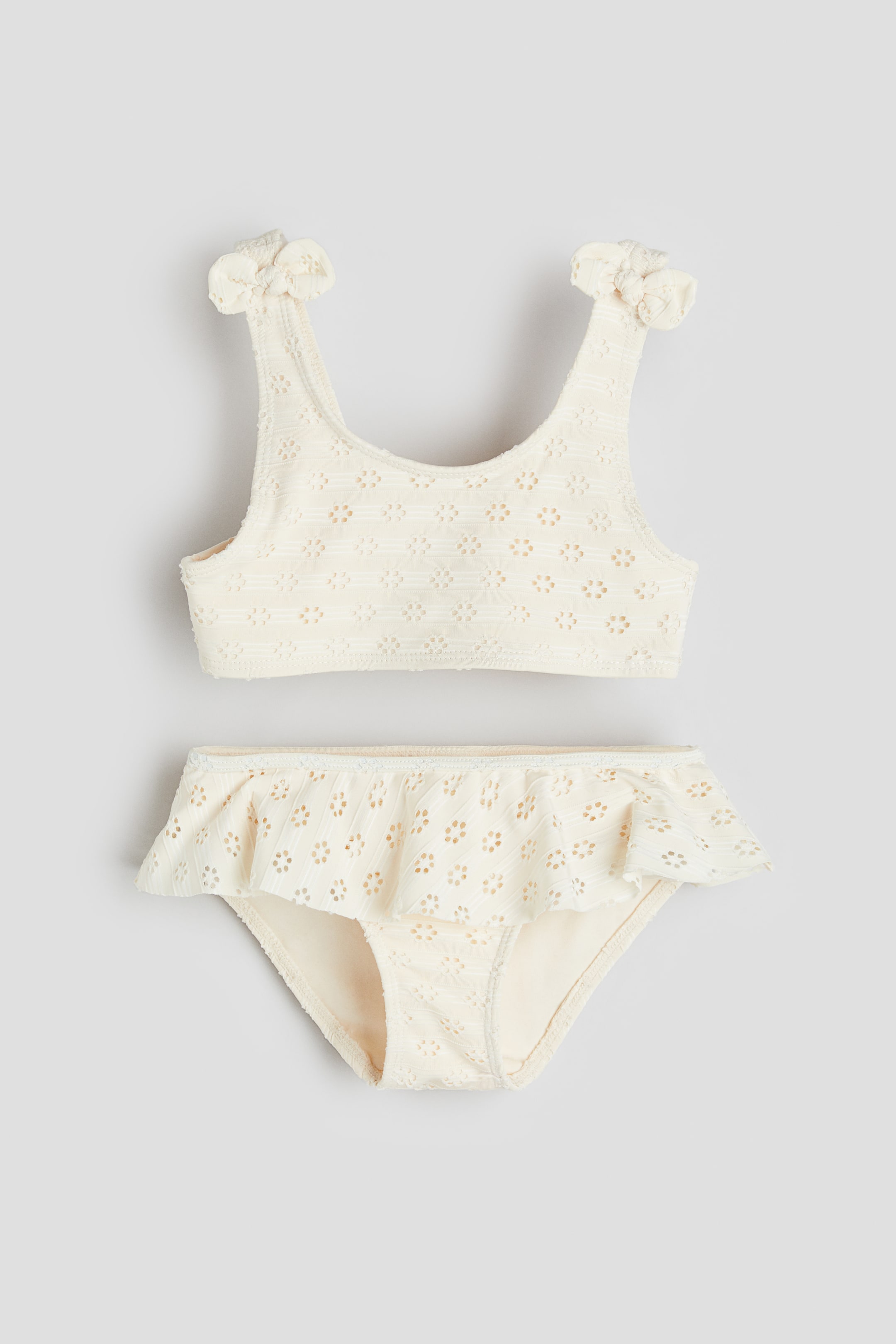 Bikini with Eyelet Embroidery