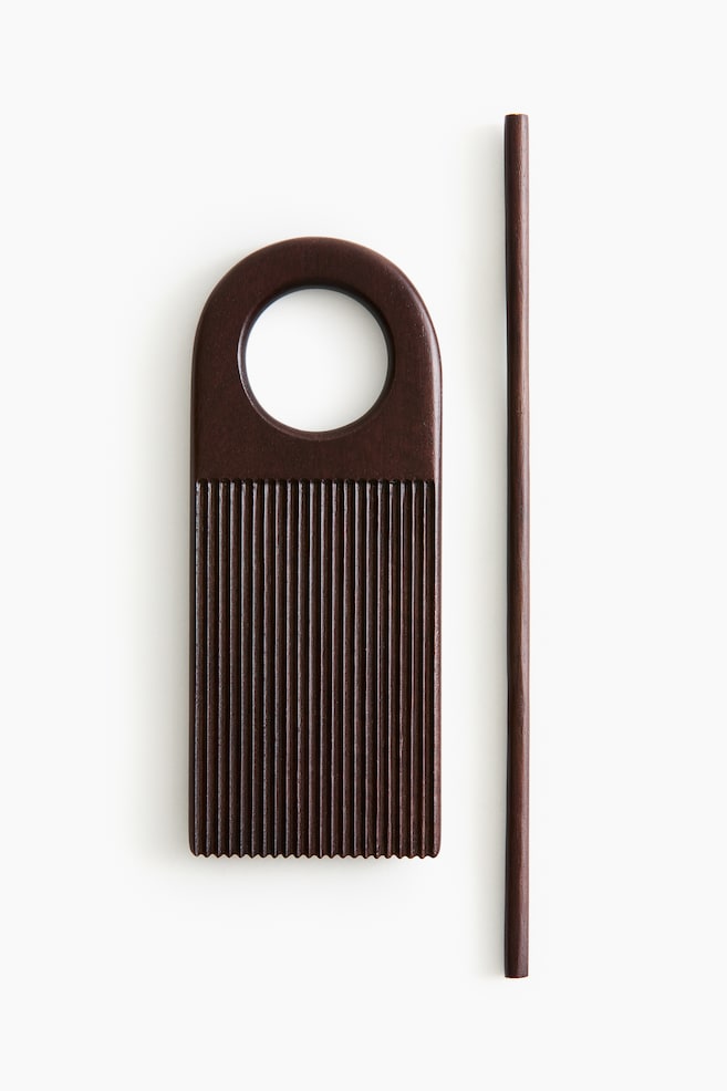 2-piece gnocchi tool set - Dark brown - 1