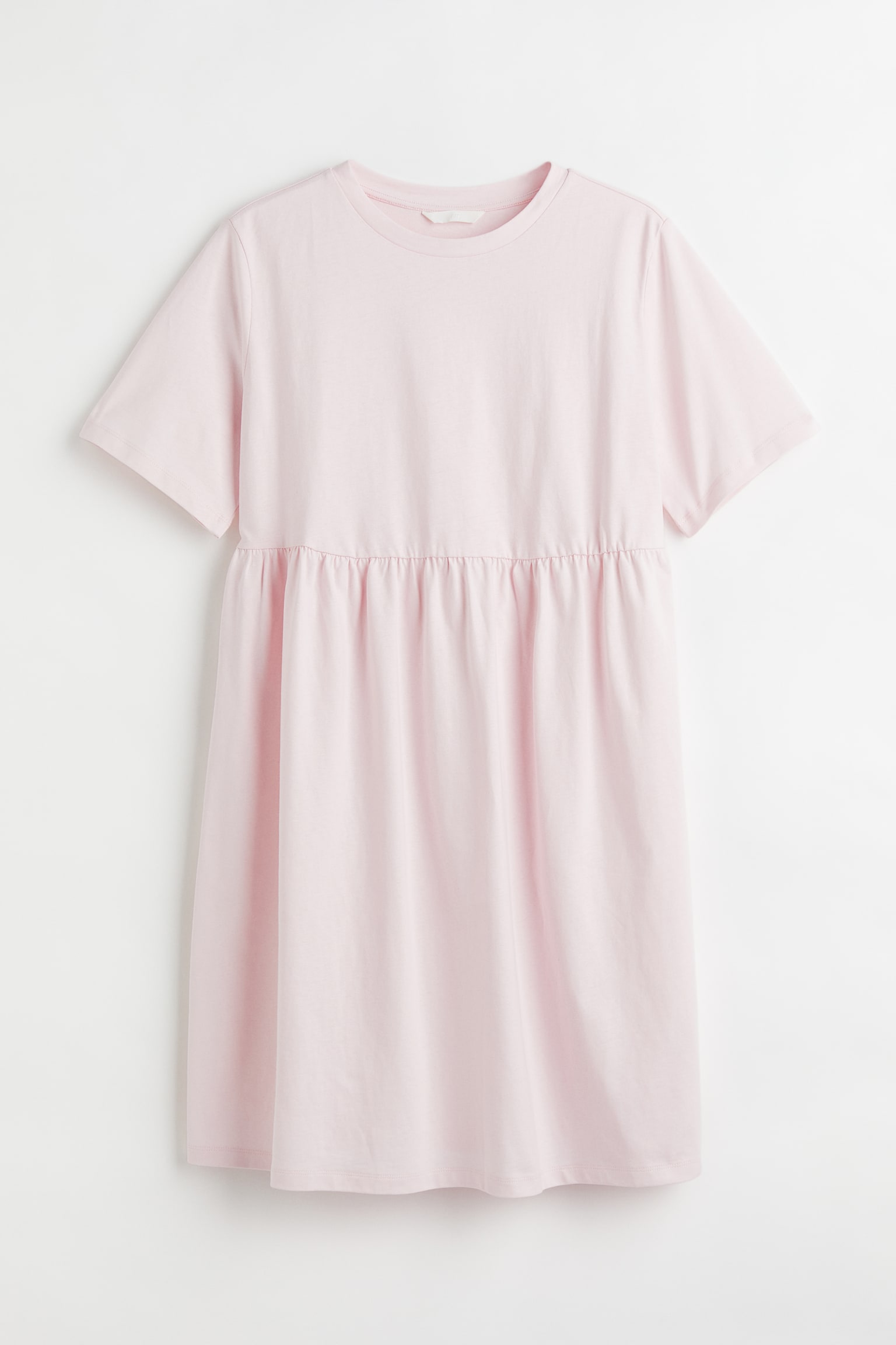 H&M+ Cotton Jersey Dress - Light pink - 1