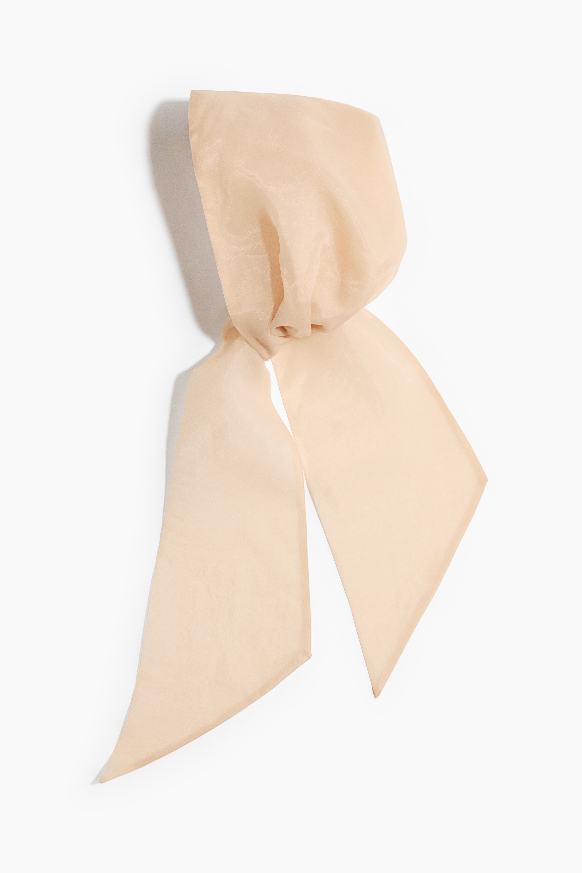 Chiffon head scarf - Světle béžová/Tlumená fialová