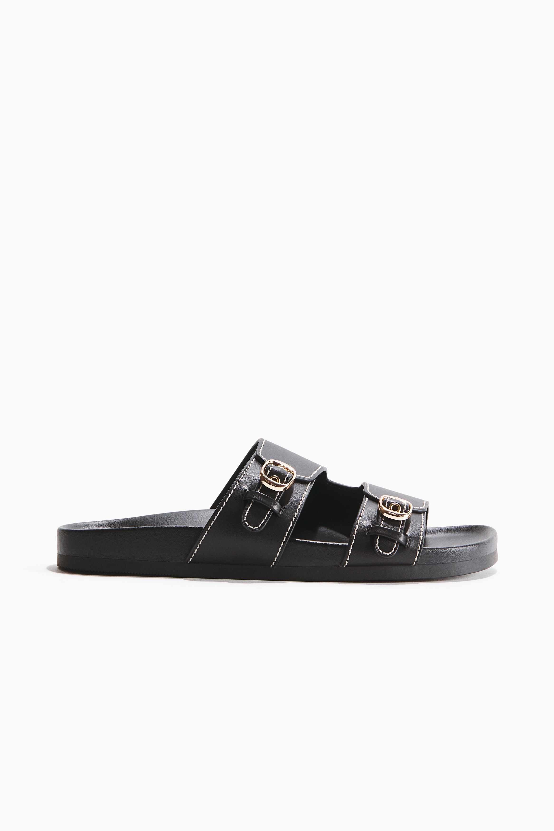 Sandals - Black/Burgundy