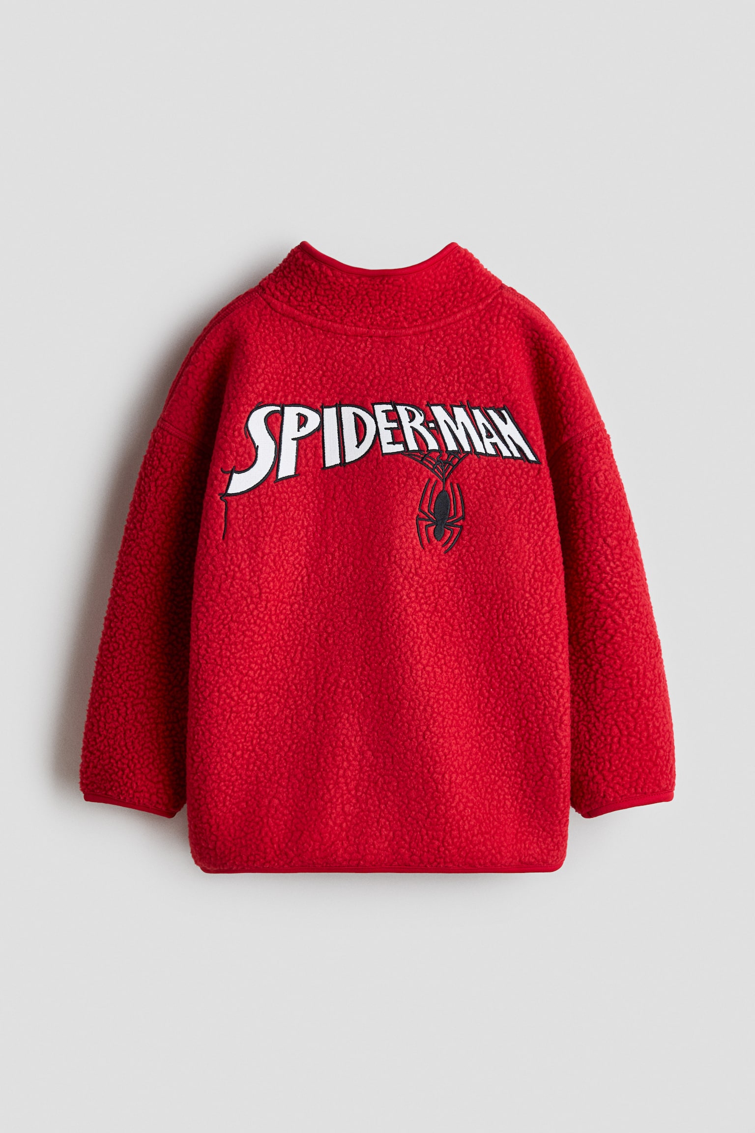 Sudadera con zíper en tejido peluche - Rojo/Spider-Man - 2