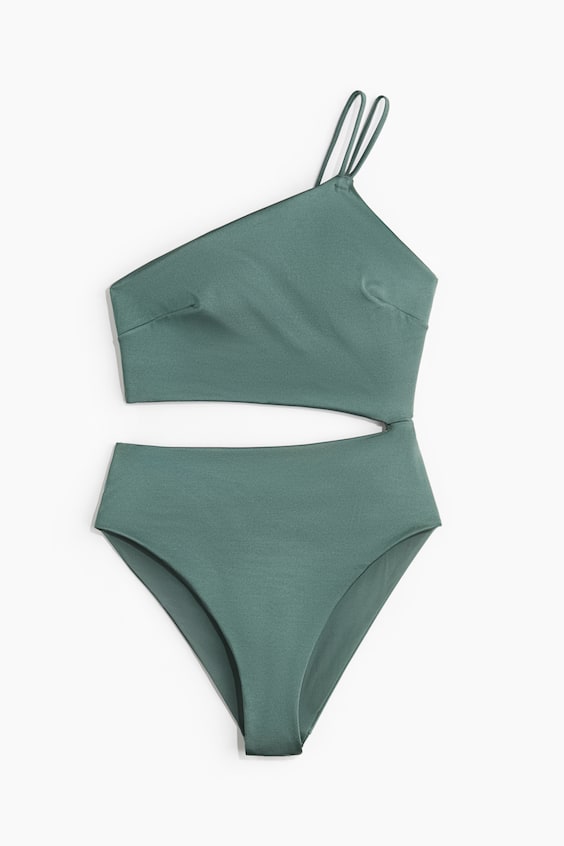 Женские купальники H&M High-Leg Cutout Swimsuit