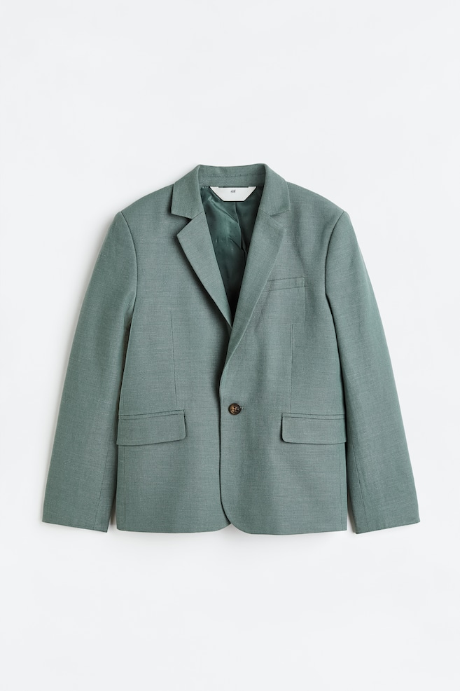 Textured-weave jacket - Dark sage green/Navy blue/Light beige/Pigeon blue