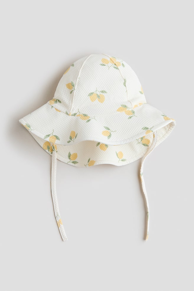 Chapéu com UPF 50 - Branco/Limões - 1
