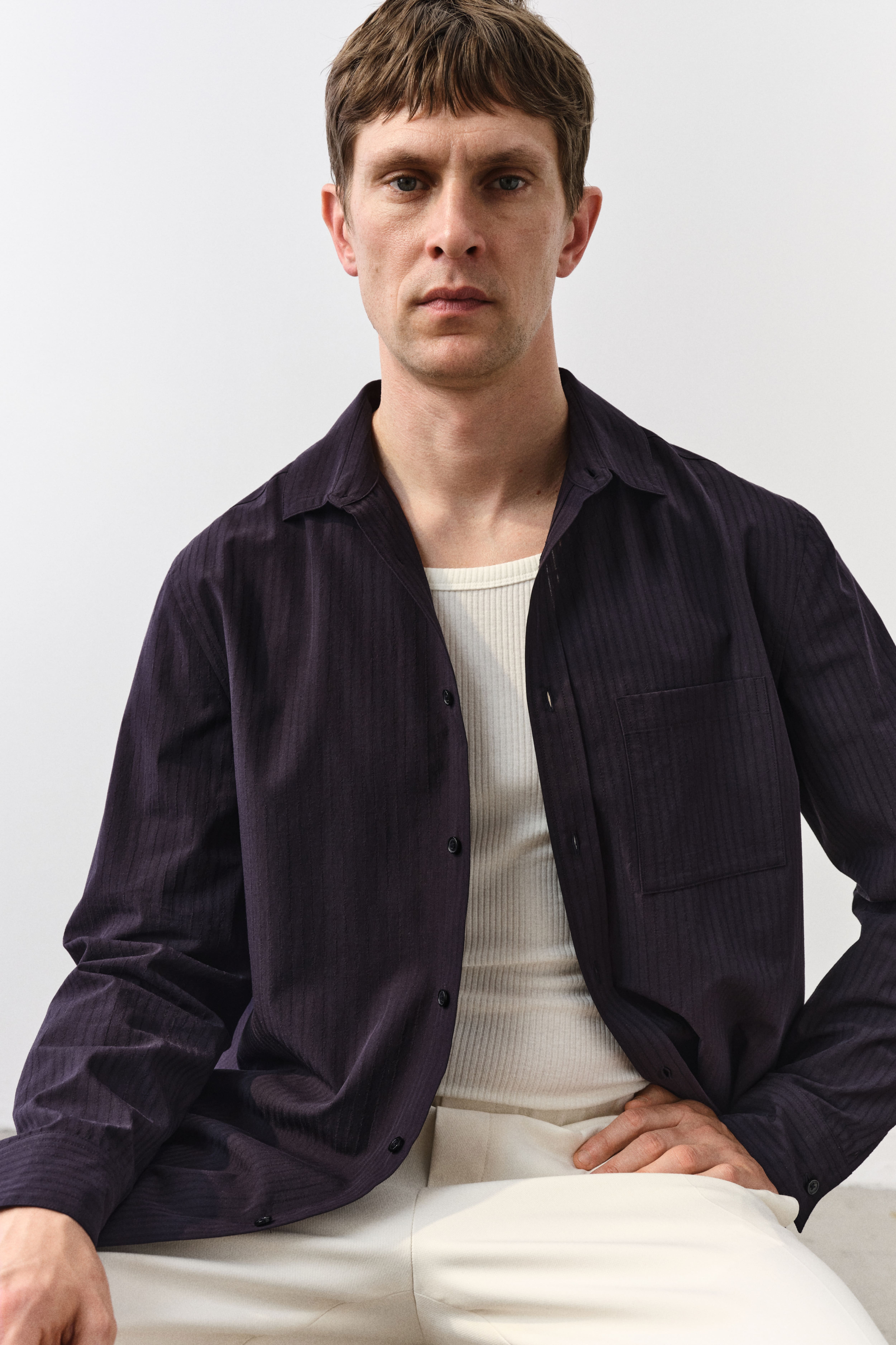 V-Neck Hardware One-Piece Swimsuit