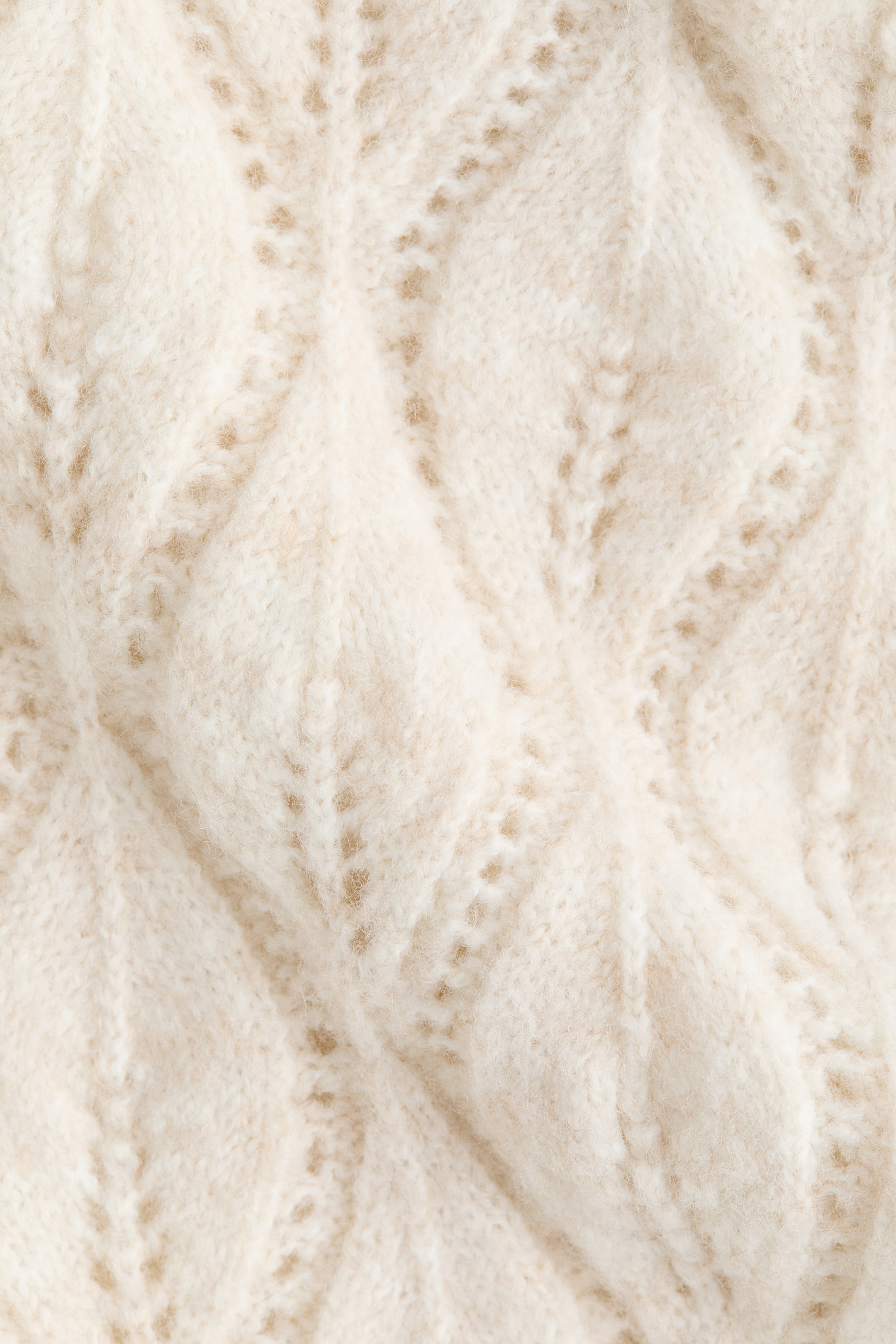 Nagyobb kép megtekintése: Lyukmintás kötött kardigán - Világosbézs - NŐI | H&M HU 7