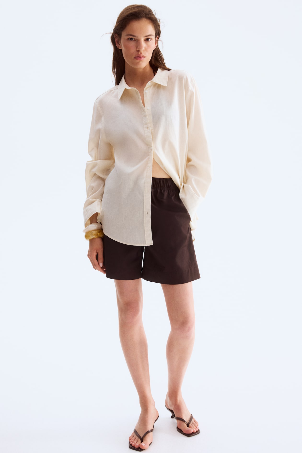 Cotton Shorts with Drawstring - image 2