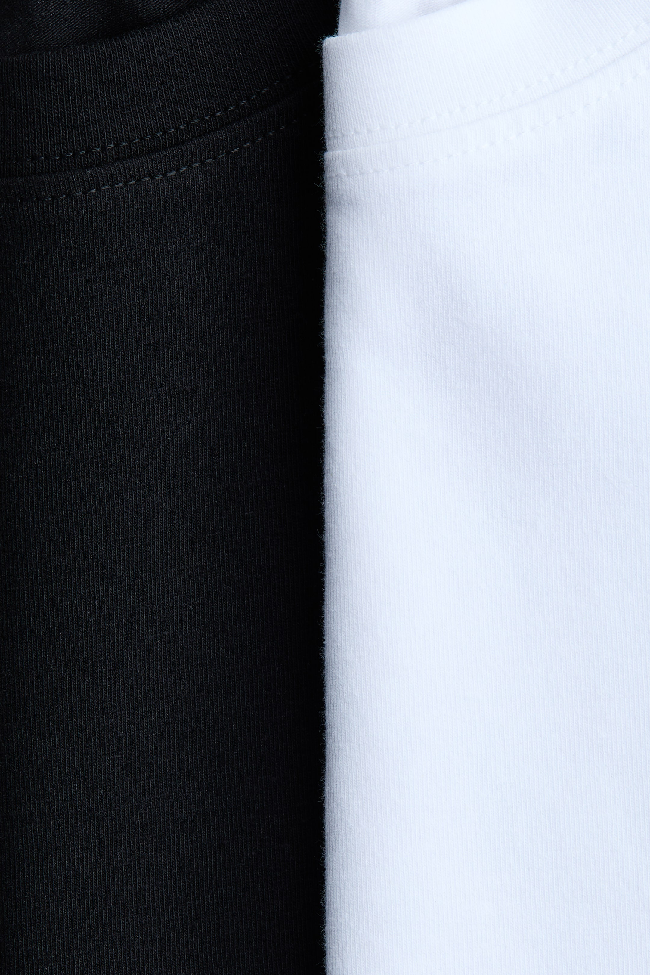 2-pack T-shirts - Black/White - Kids | H&M IN