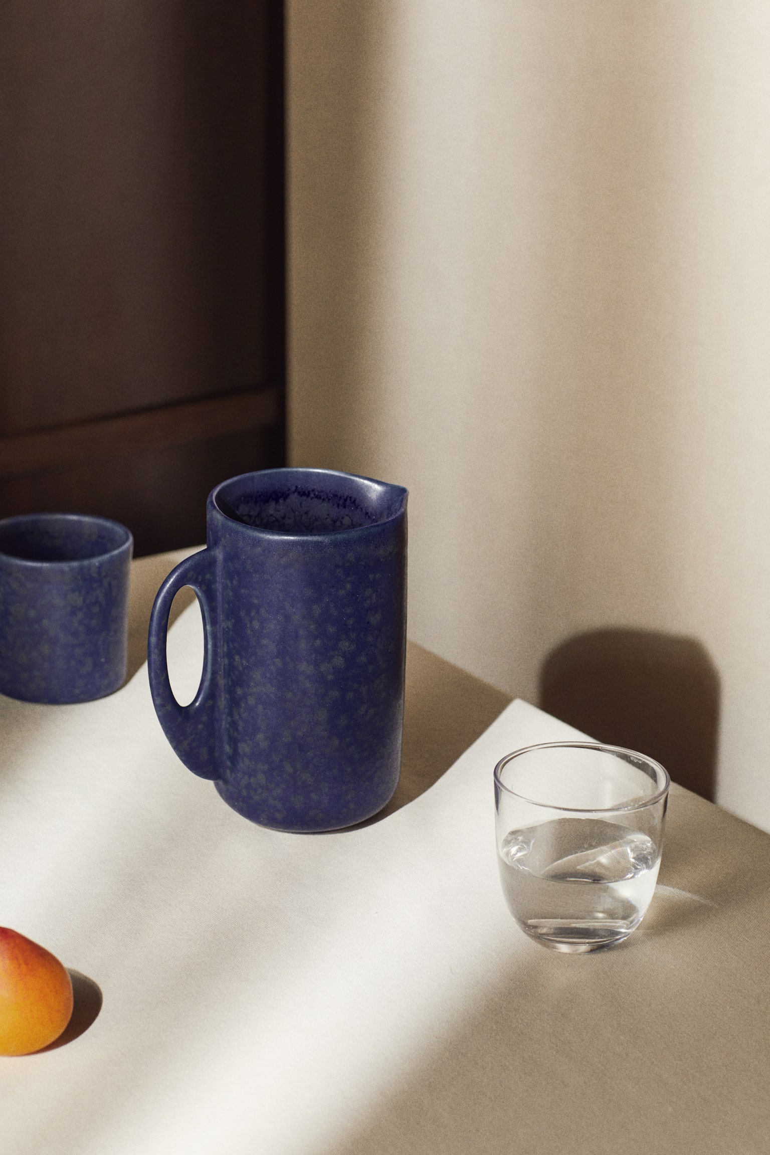 Stoneware jug - Dark blue - 2