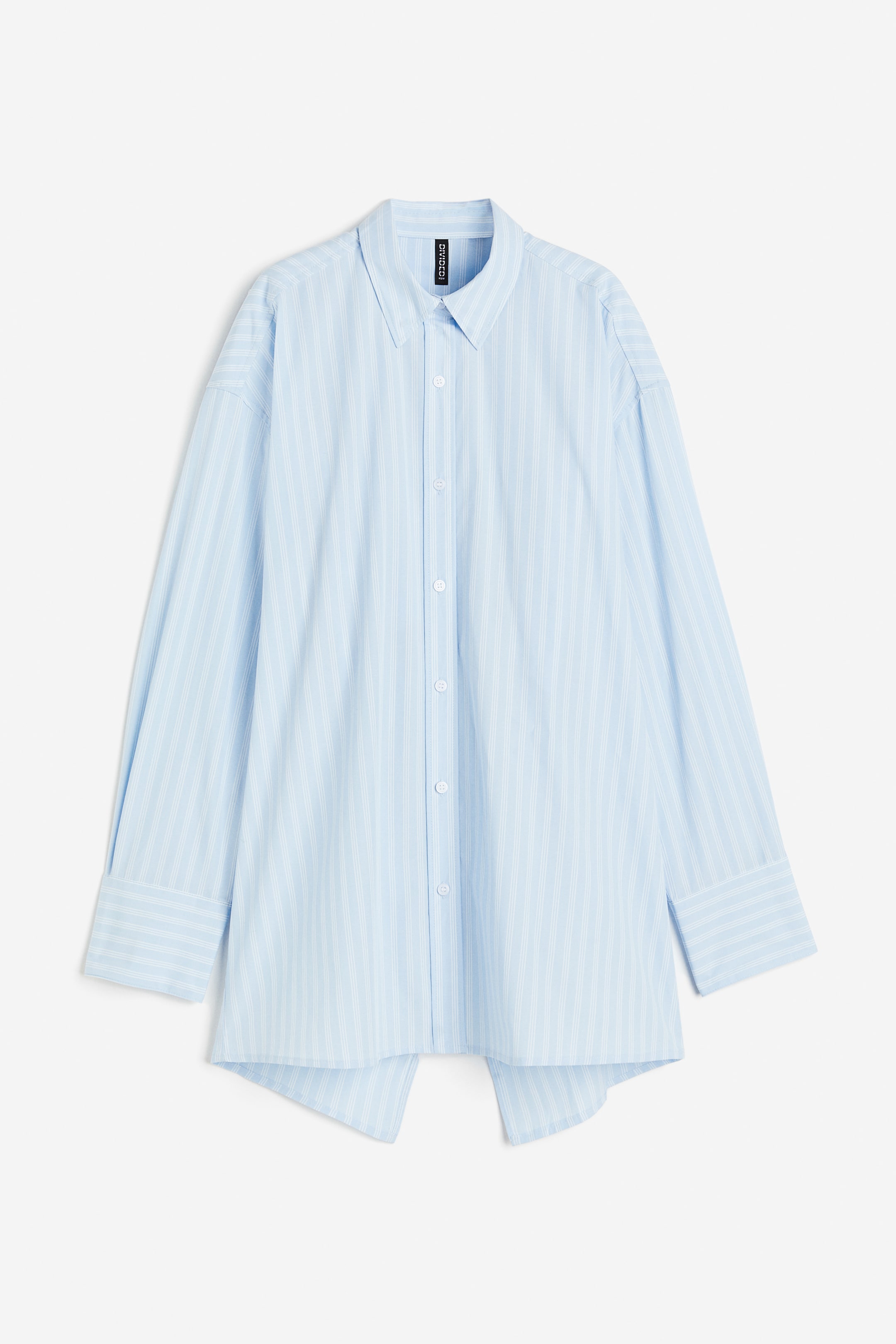 Open-backed Poplin Shirt