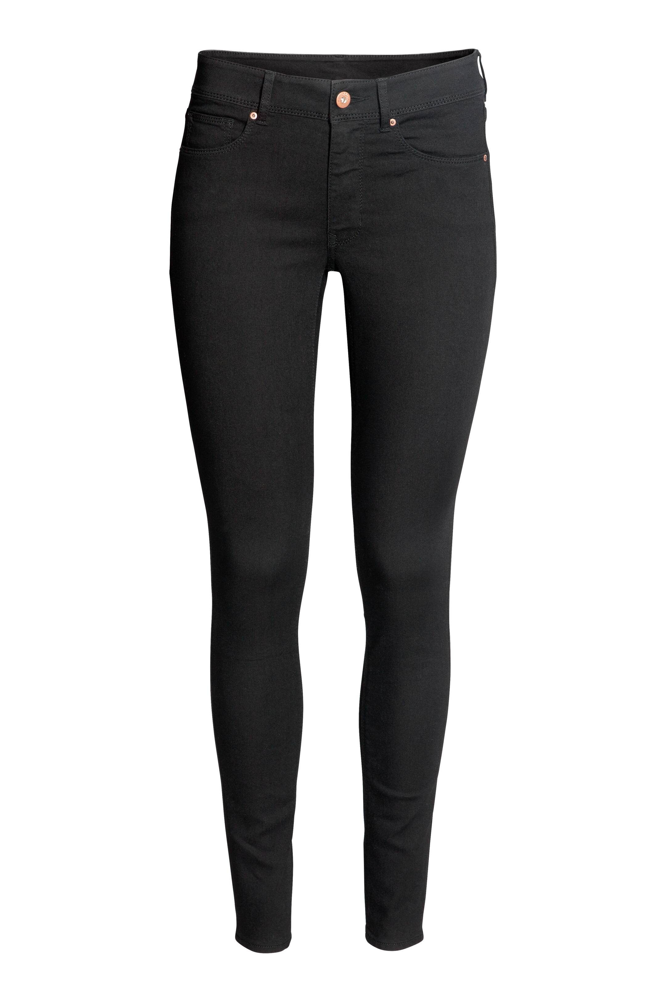 View larger image: Jean Coupe régulière ajustée - Black denim - Ladies | H&M CA 1