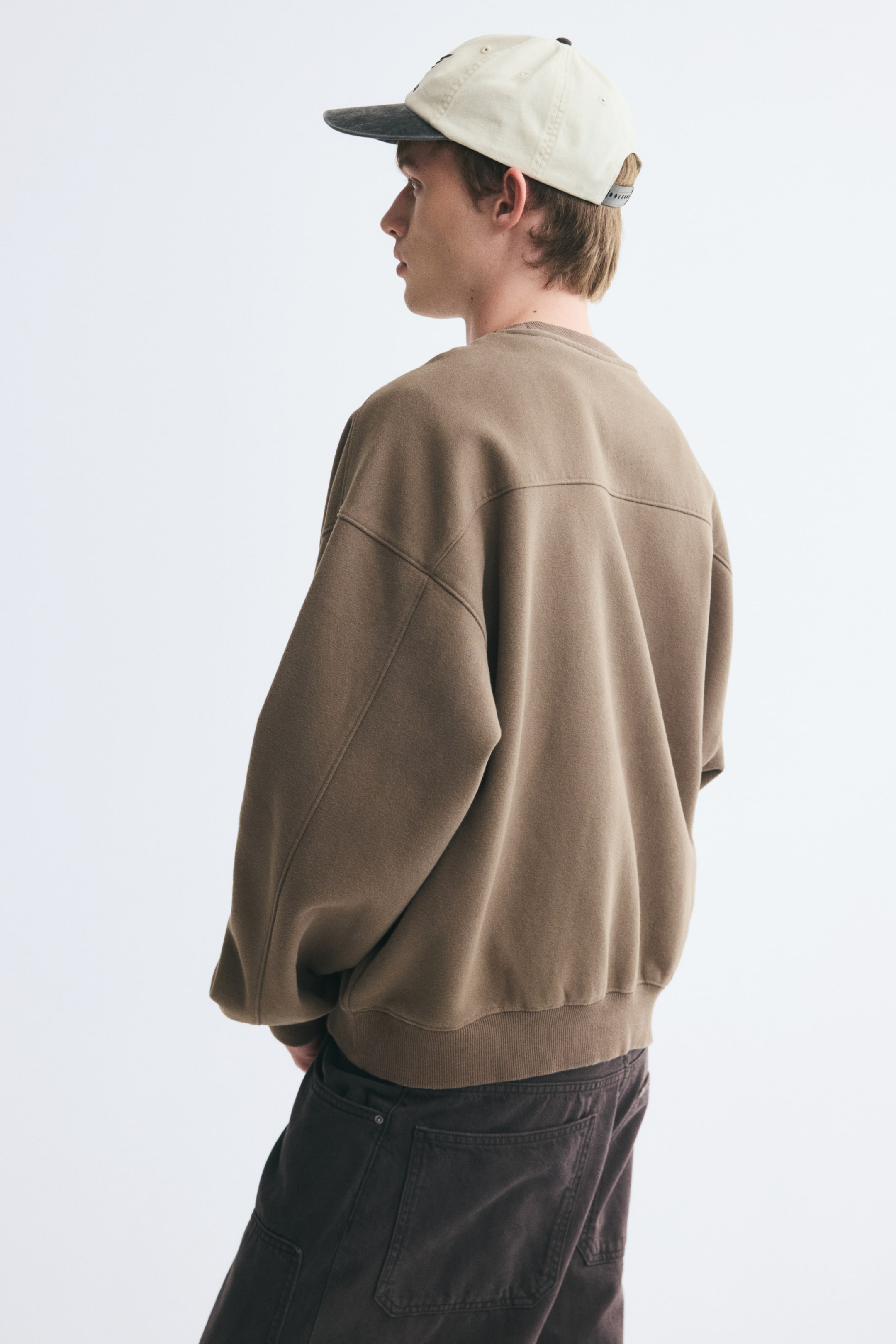 Chandail ample en molleton de coton