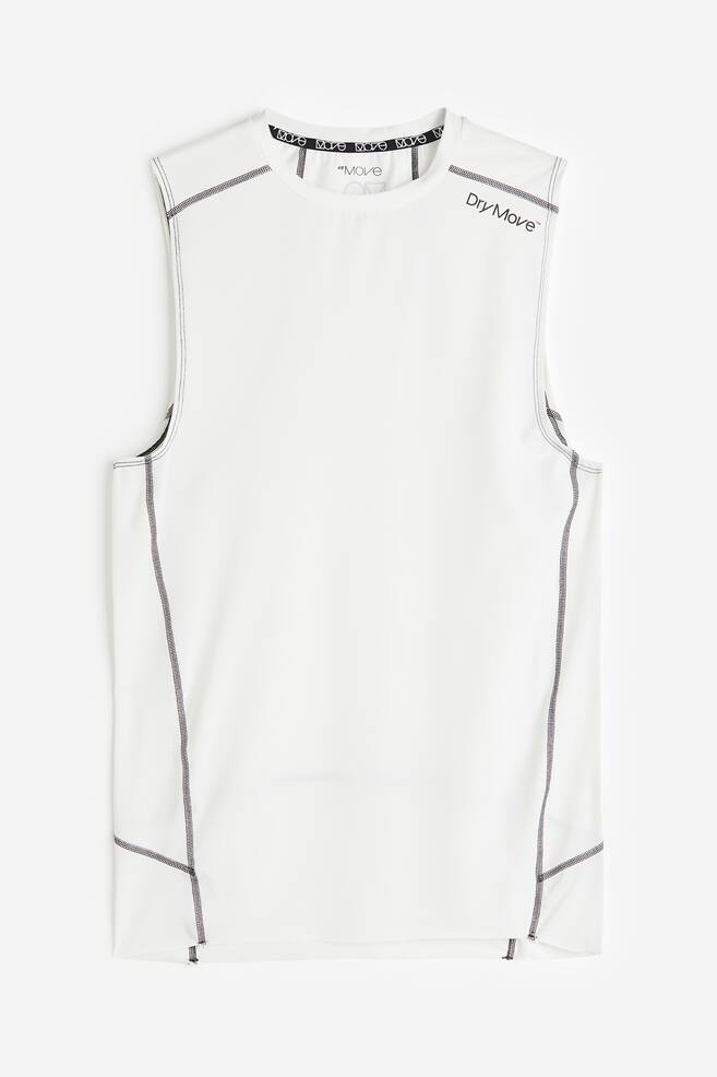 DryMove™ Sports vest top - White - 2
