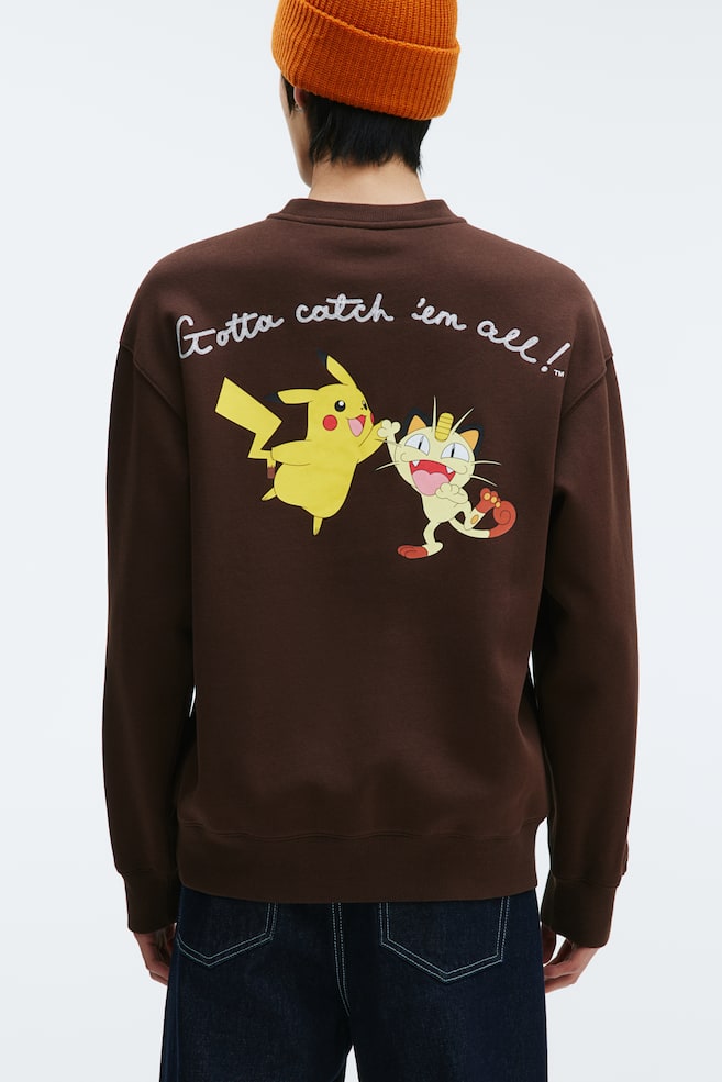 Sweatshirt Loose Fit - Brun/Pokémon/Svart/Keith Haring/Vit/South Park/Svart/Musse Pigg/dc/dc/dc/dc/dc/dc/dc/dc/dc/dc/dc - 6