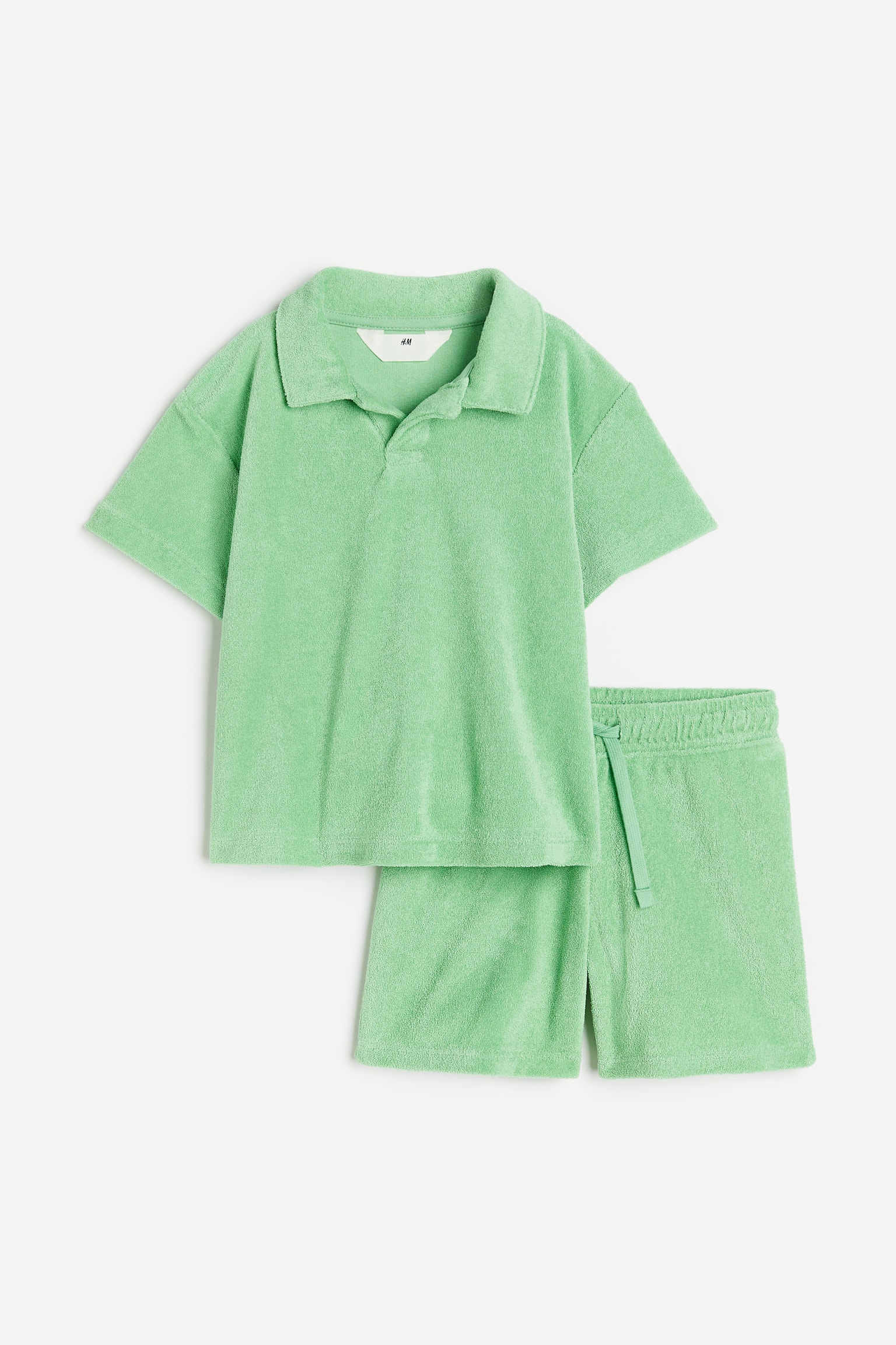 2-piece terry set - Light green - 1