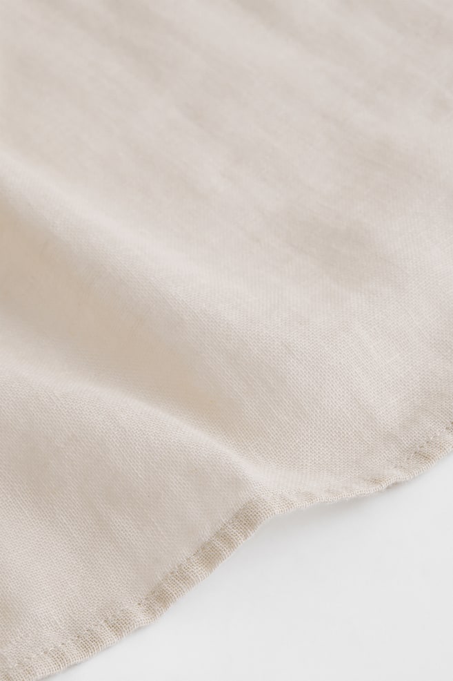 2-pack multiway linen-blend curtains - Light beige/White/Light turquoise - 5
