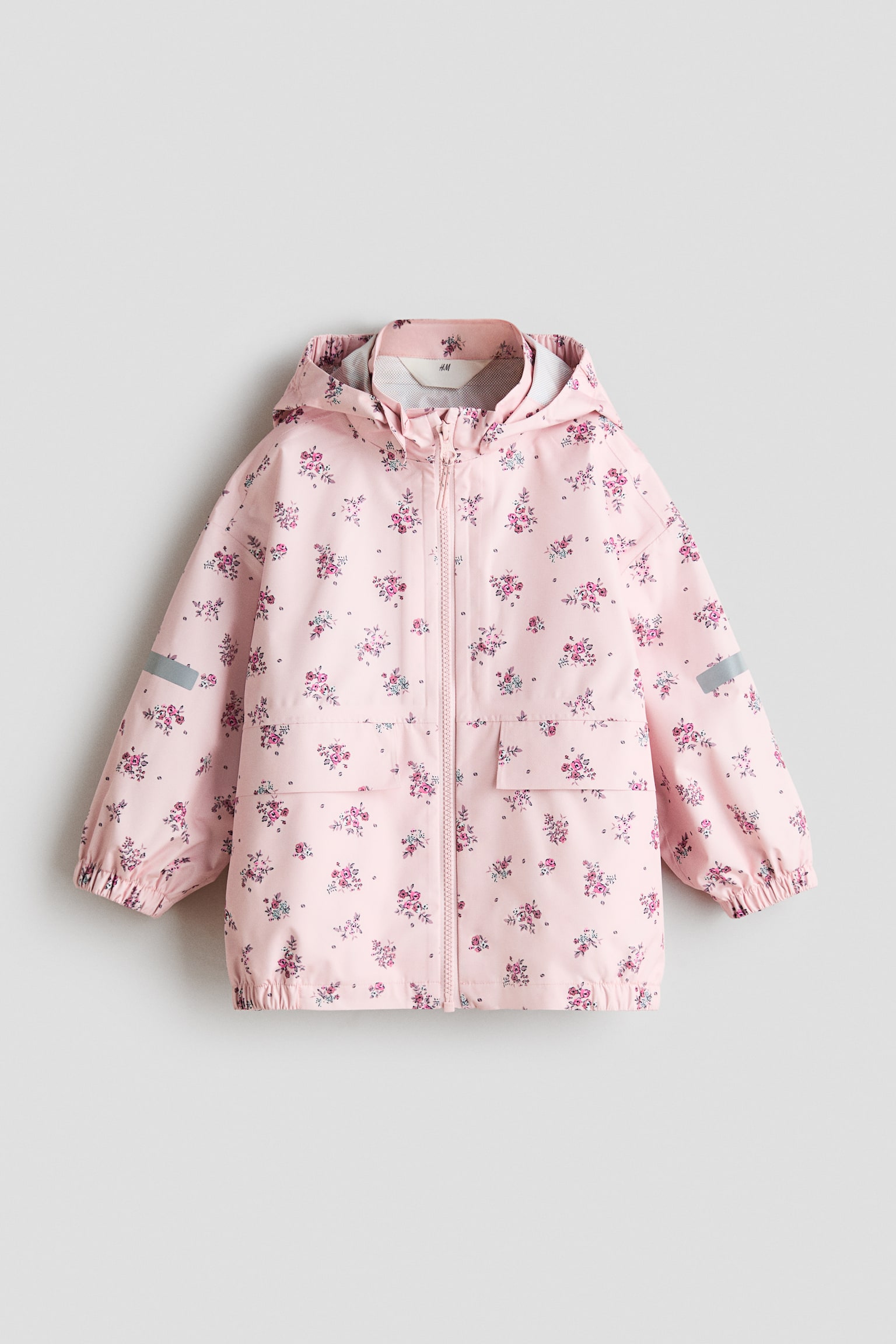 2,5-lagersregnjacka - Ljusrosa/Blommig/Ljusrosa/Enhörningar/Dimblå/Dinosaurier/Ljus khakigrön/Dinosaurier/Beige/Leopardmönstrad/Mullvad/Leopardmönstrad/Persikorosa/Prickig/Svart