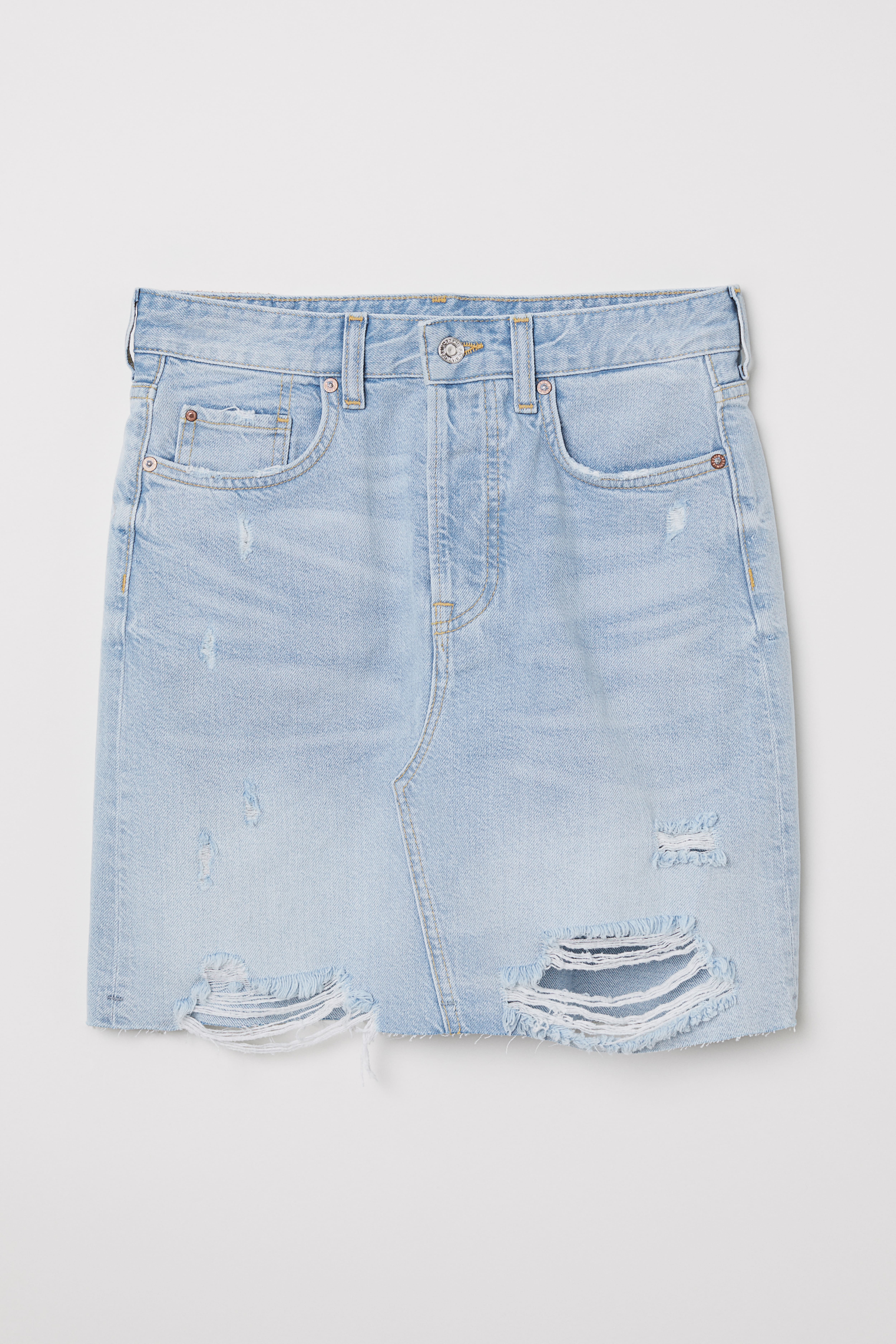 H&m denim mini skirt best sale