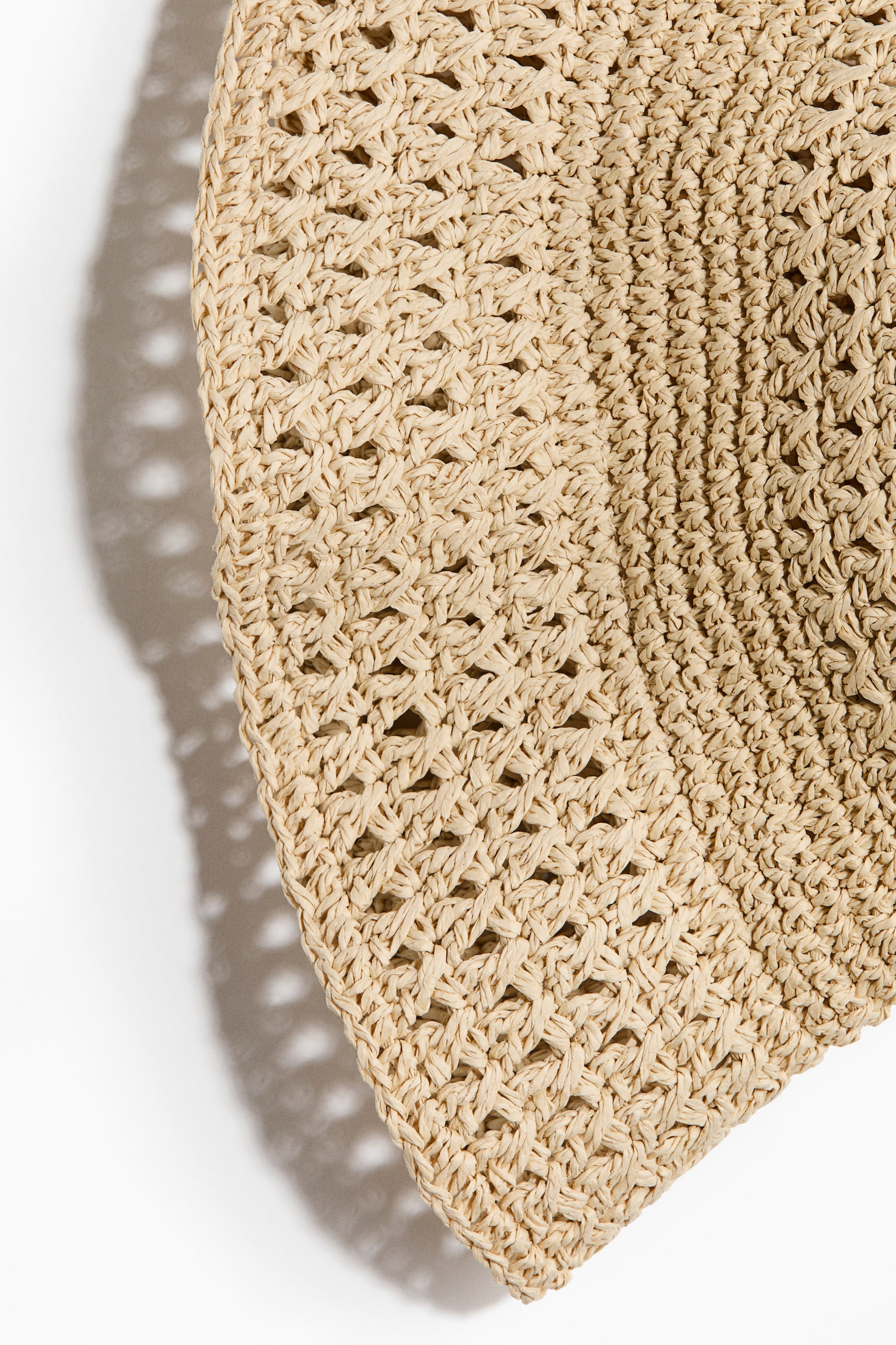 Handmade straw bucket hat - Beige - 3