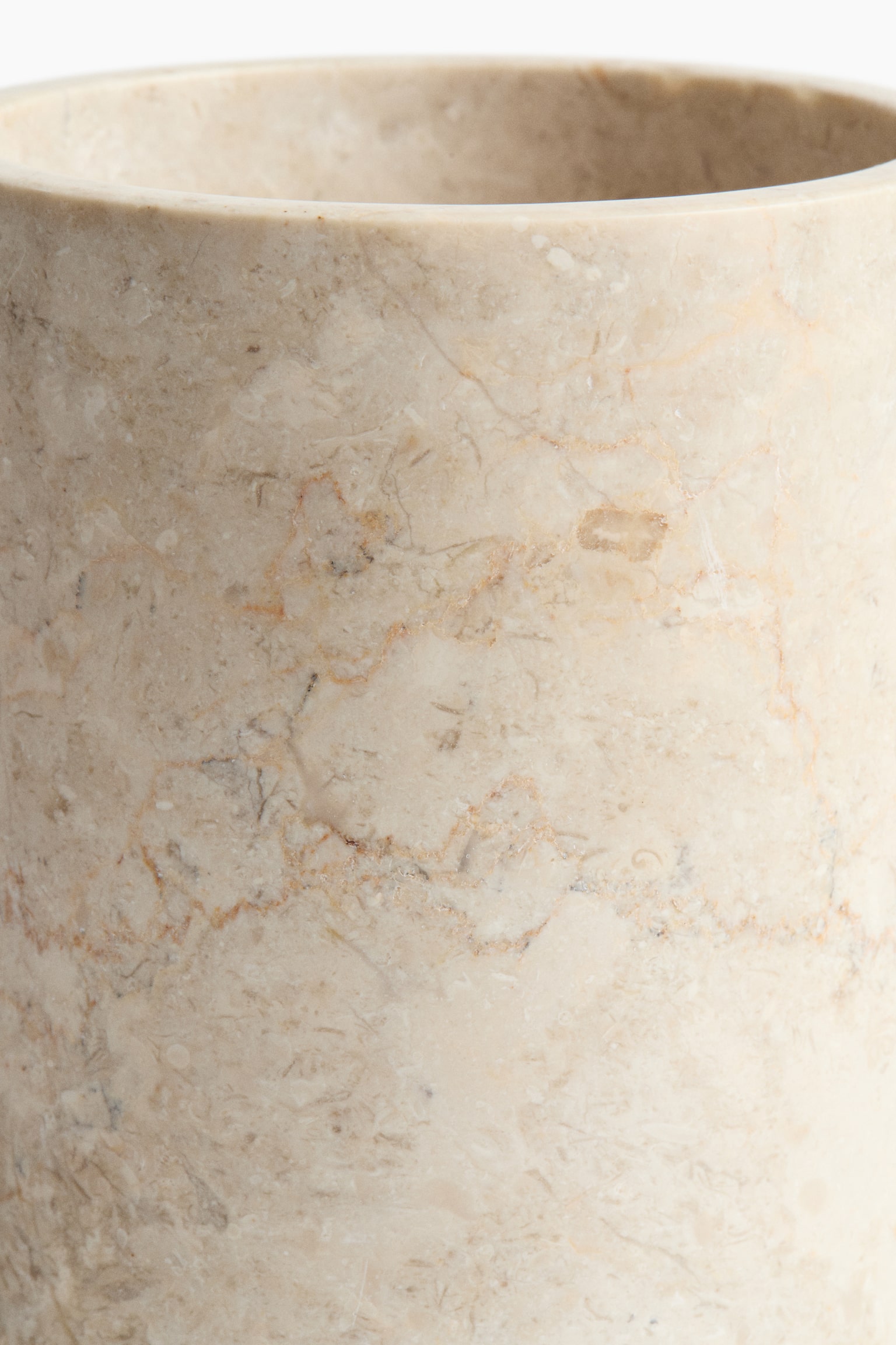 Marble utensil holder - Beige - 3