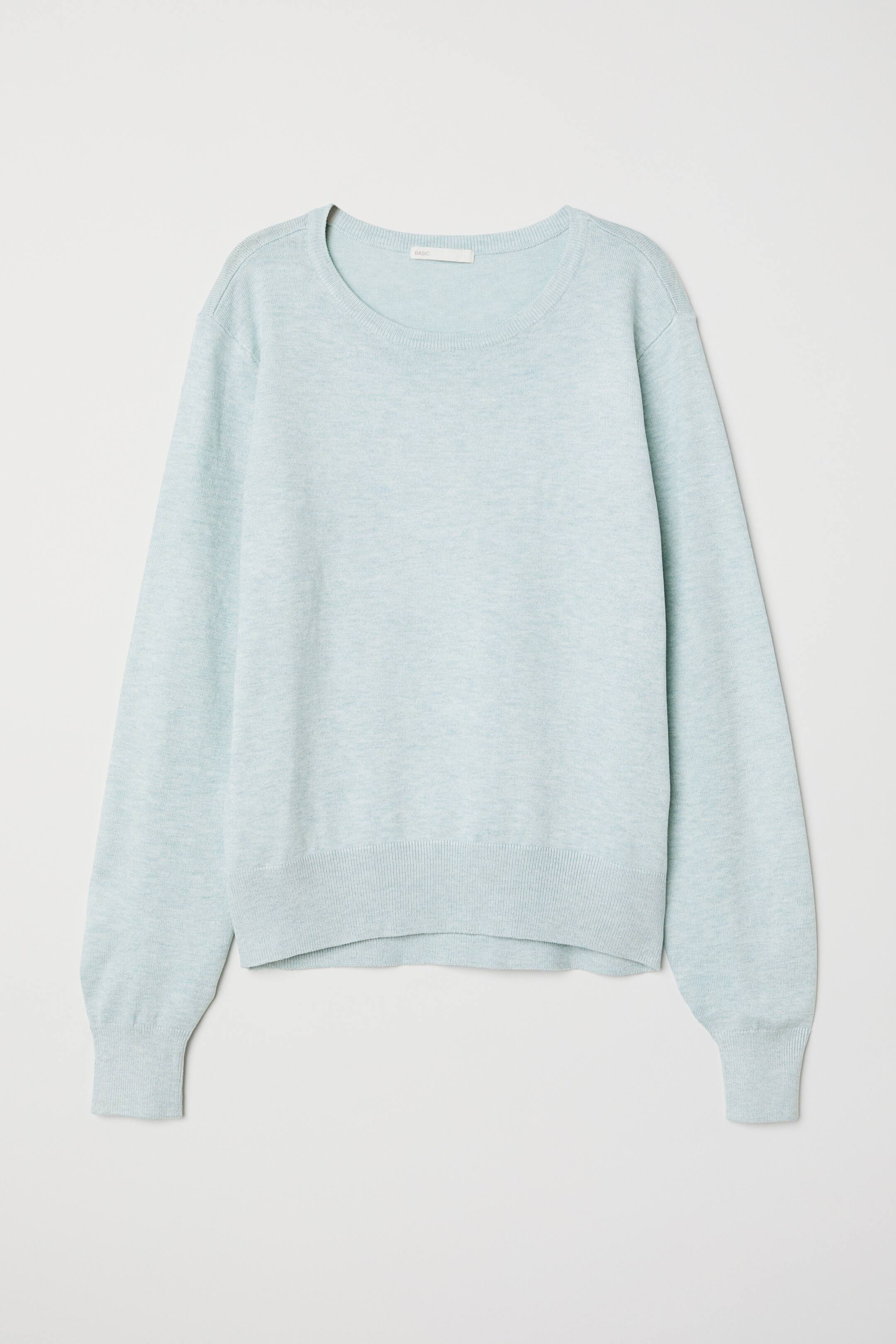 View larger image: Fine-knit jumper - Light turquoise marl - Ladies | H&M 1