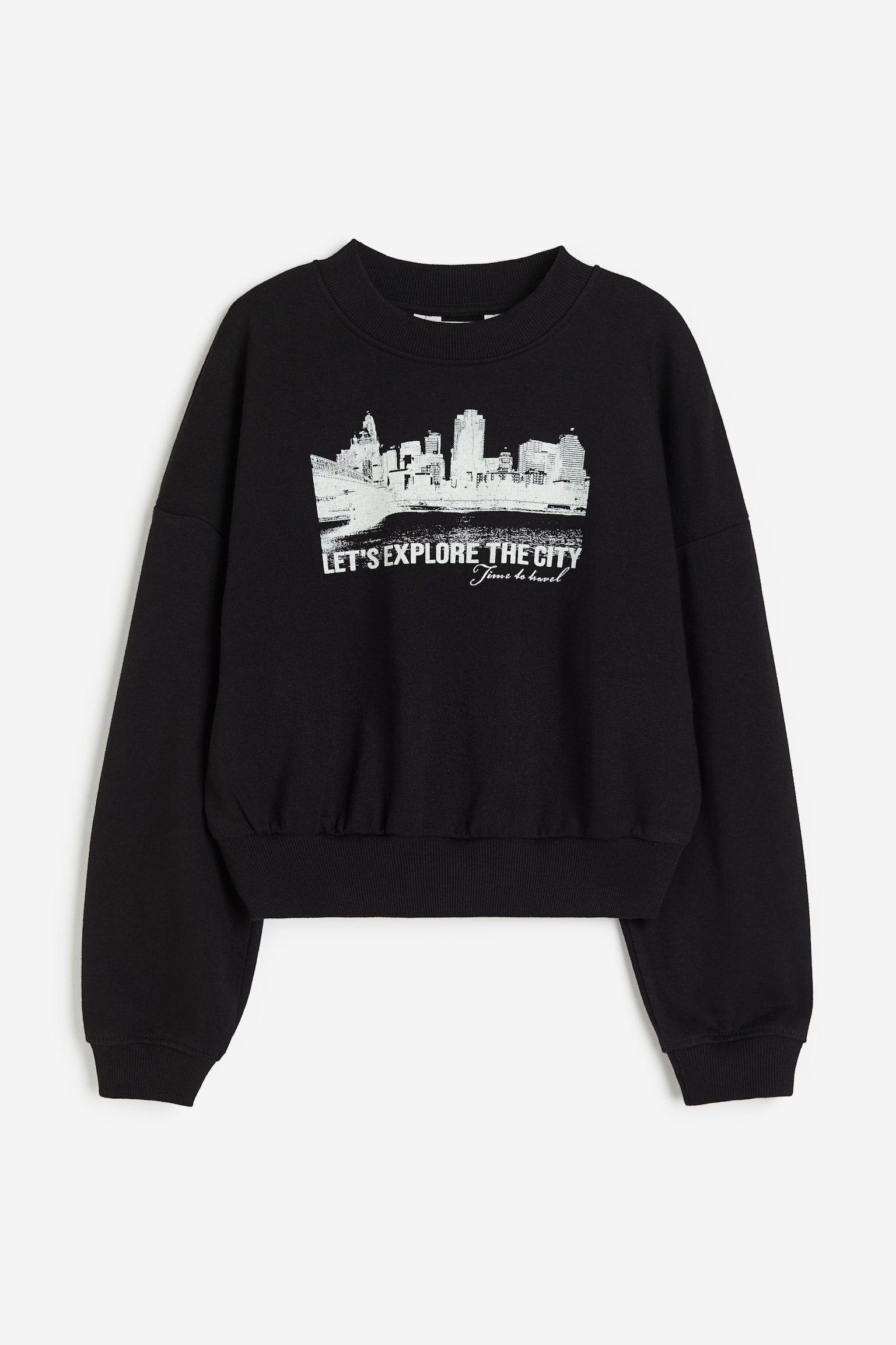 Sweater - Black/Let's Explore The City/Grey/Always Be Positive/White/Black stripe - 1