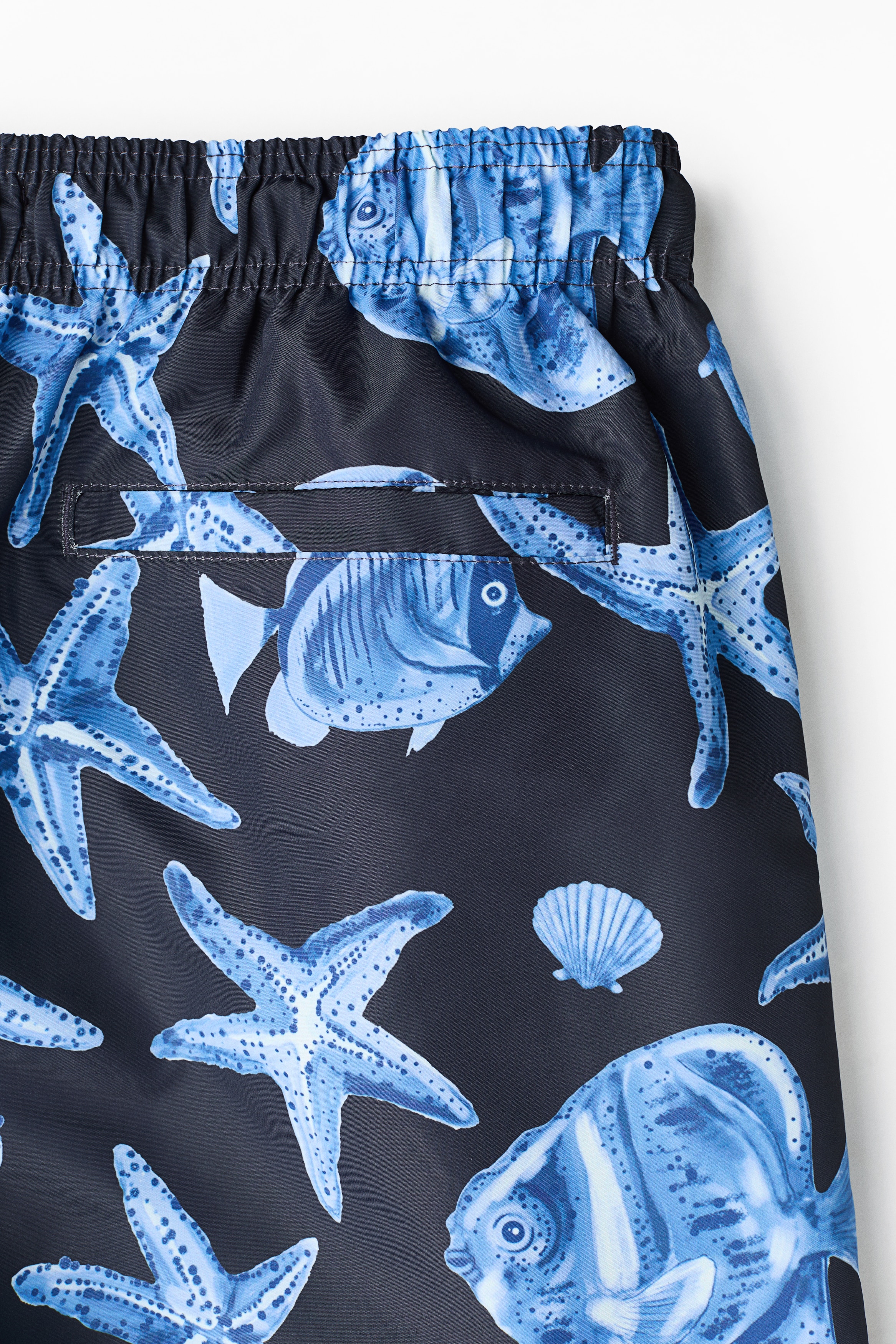 Patterned swim shorts