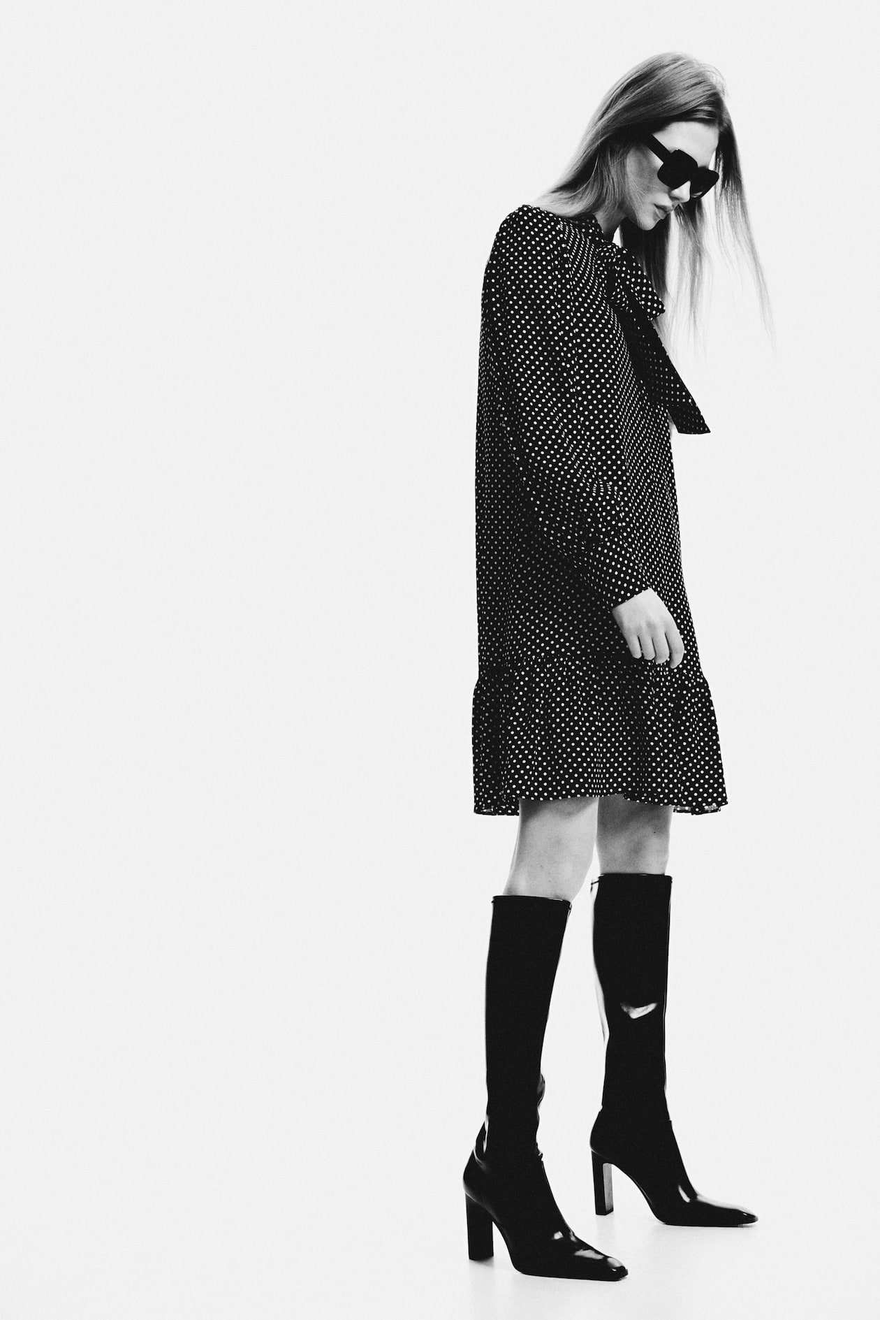 Bow-Collar Tunic Dress - image 2