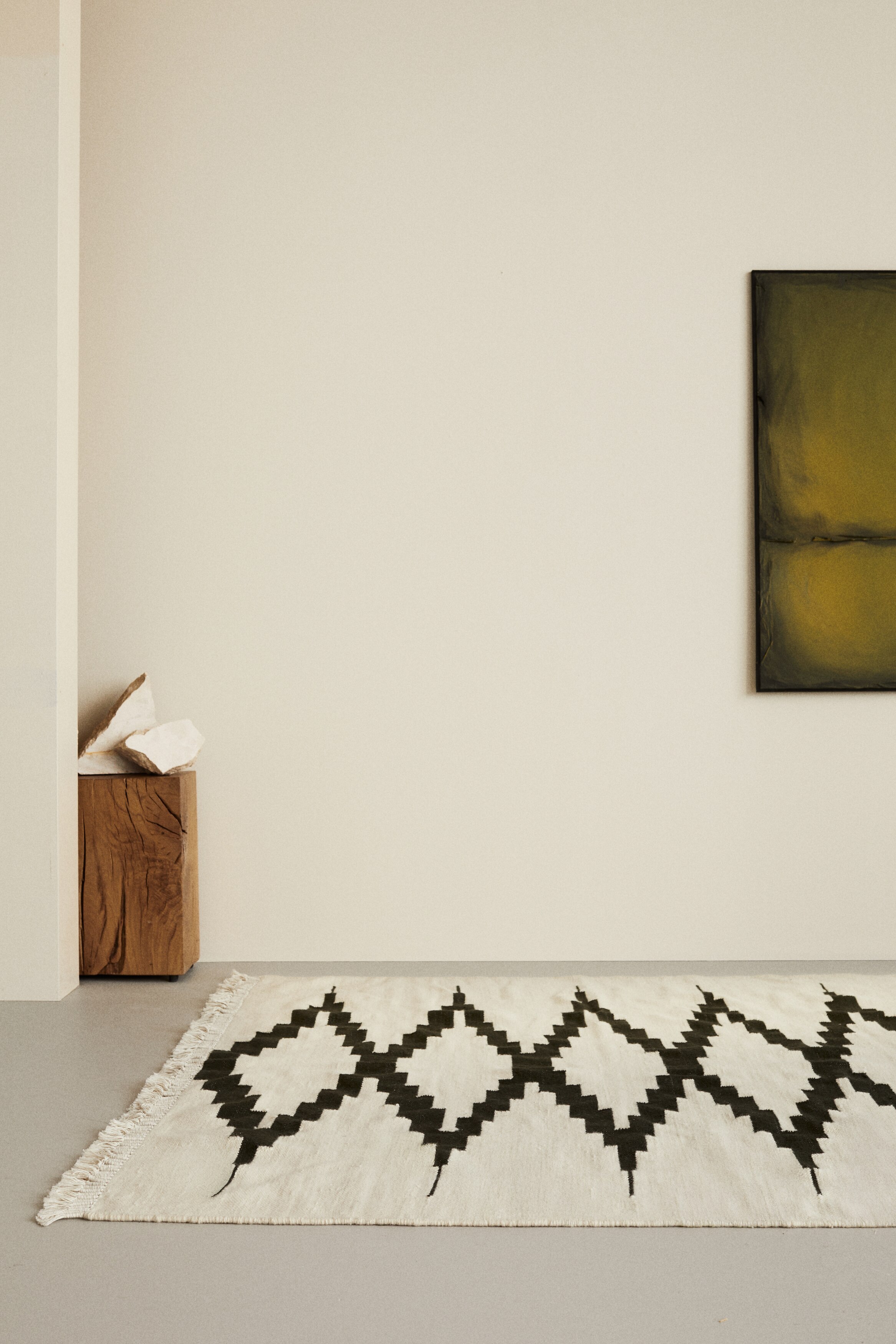 Iso villasekoitteinen matto - Beige/Kuviollinen