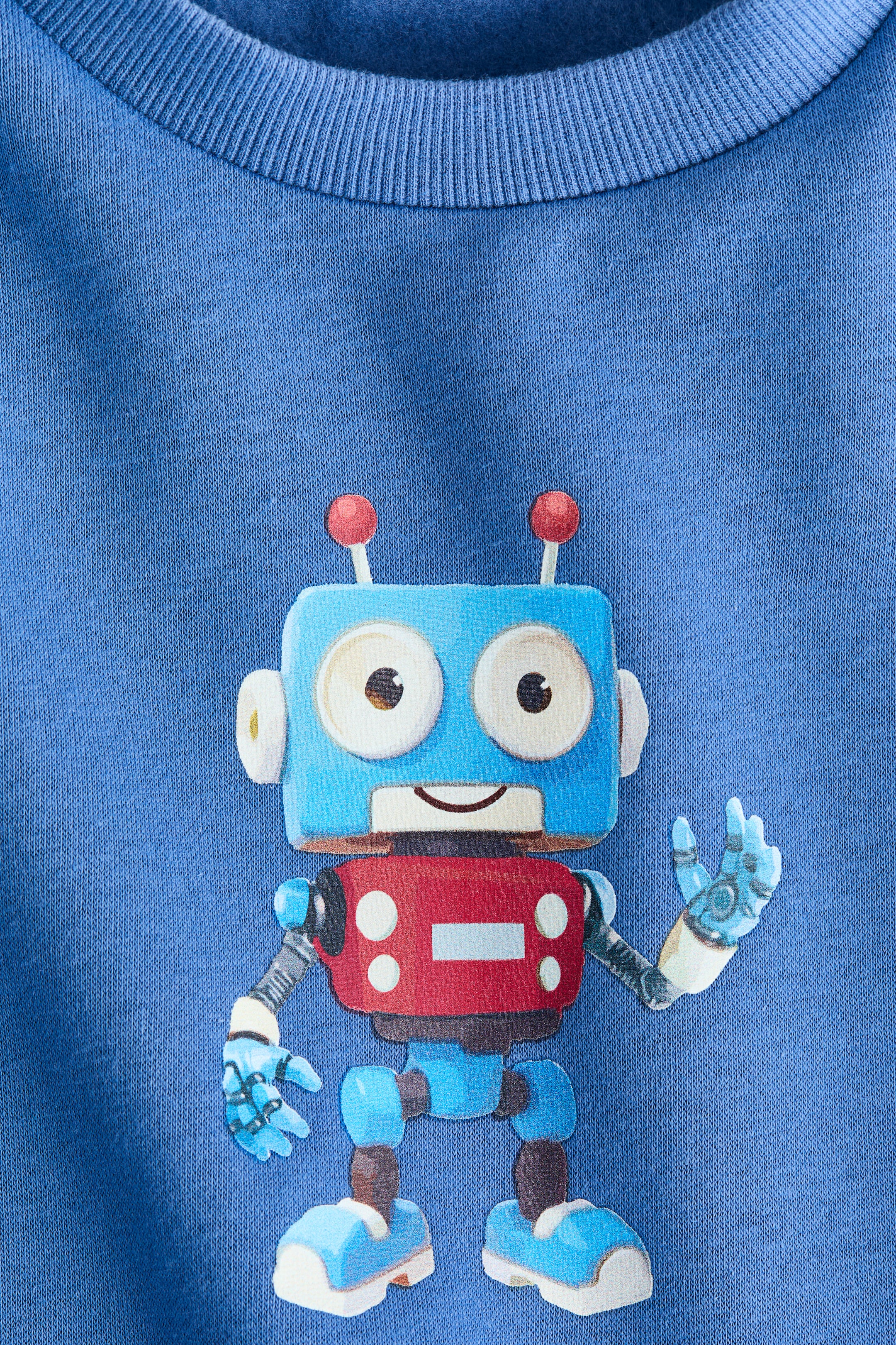 Grotere afbeelding bekijken: Sweater met print - Blauw/Robot - KINDEREN | H&M BE 2