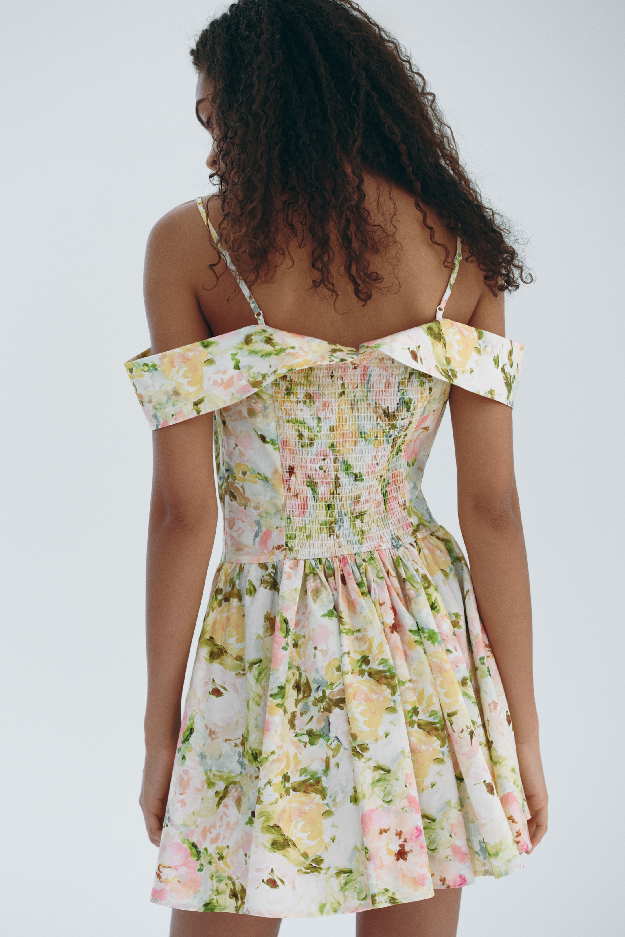 Женские платья H&M Open-Shoulder Poplin Dress — фото 3