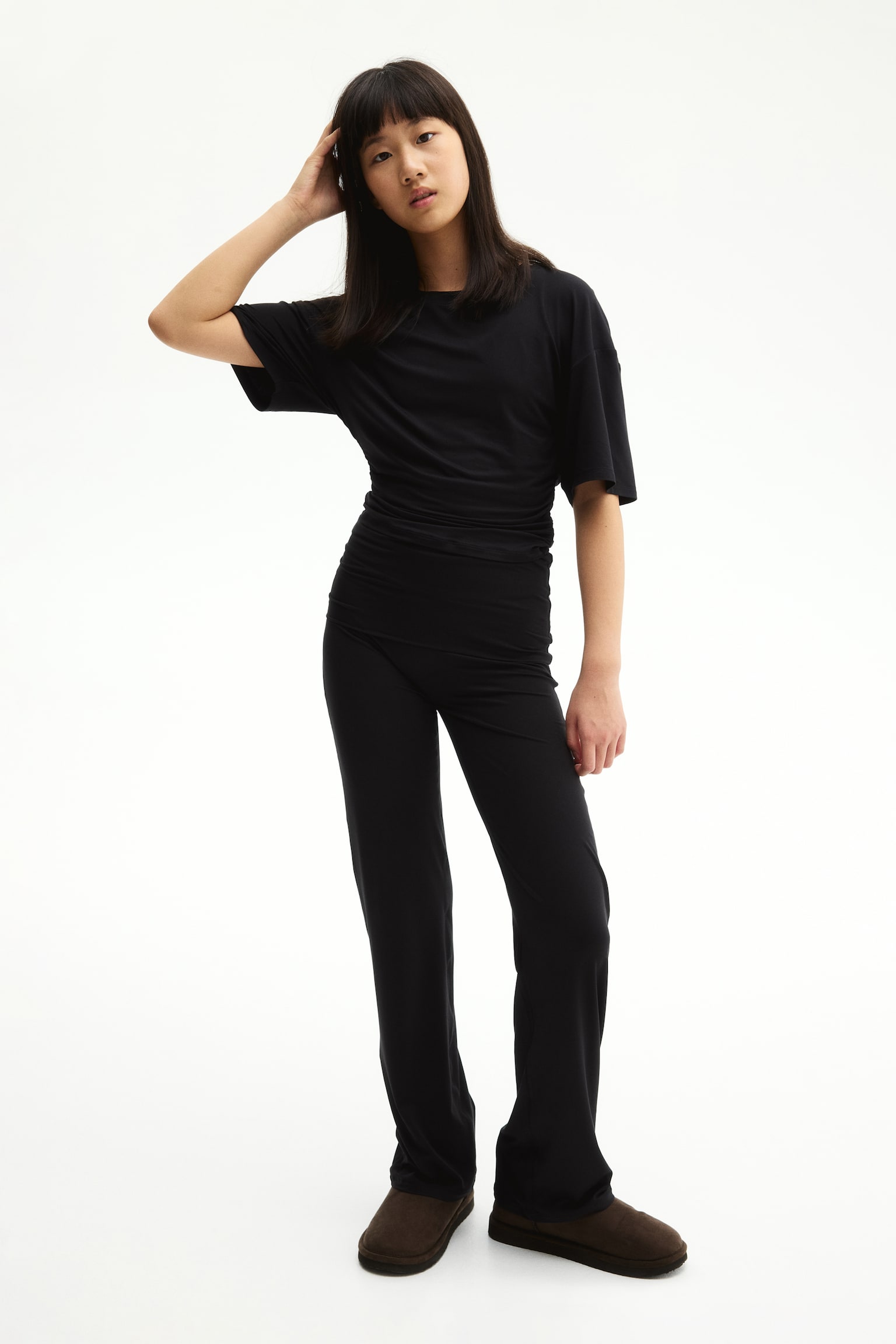 Sports top with SoftMove™ - Negro/Rosa tenue - 2