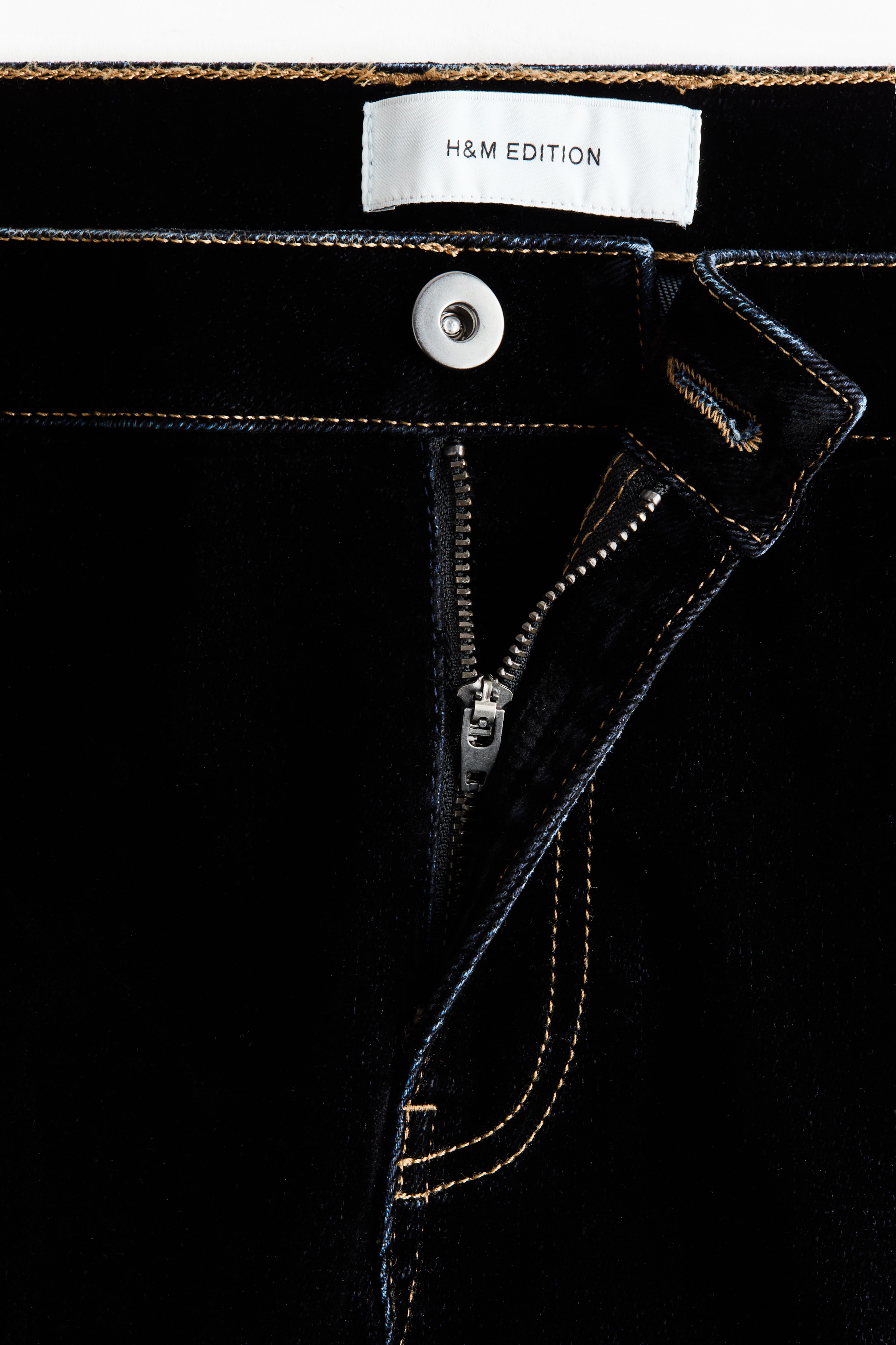 Flocked-Denim Jeans